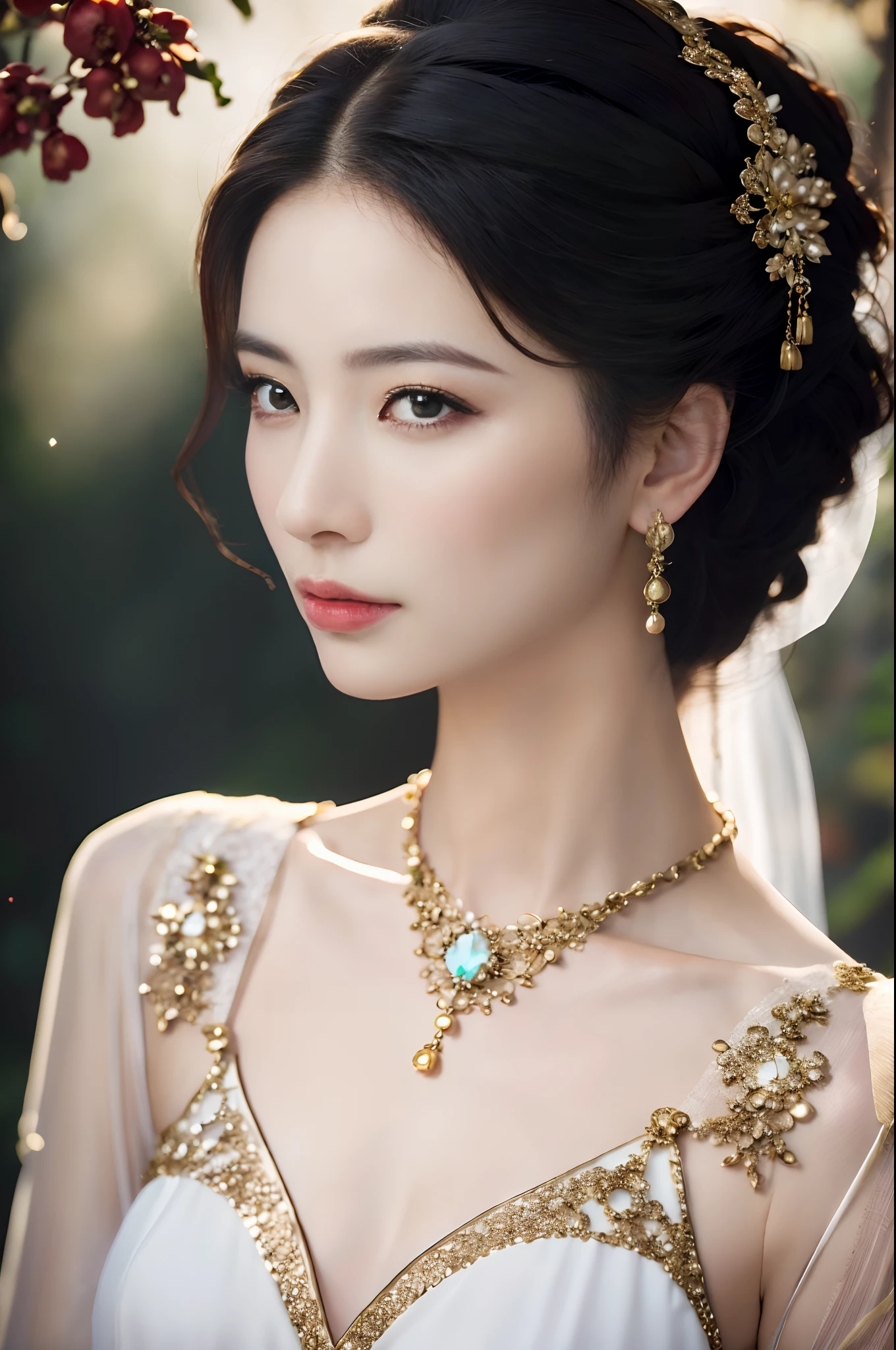 Best Quality, masterpiece, hight resolution, 1girl in,china wedding  dress,Hair Ornament,Necklace, Jewelry,Beautiful face,Inserting a into the_Body, Tindall Effect,Photorealistic, Dark Studio, Rim lighting, two tone lighting,(High detailed skin:1.2), 8K UHD, Digital SLR, Soft lighting, High quality, Volumetric lighting, Candid, photograph, High resolution, 4K, 8K, Bokeh