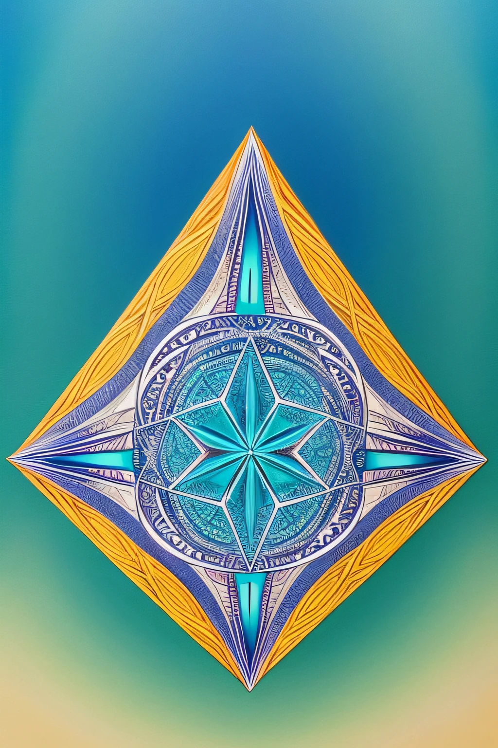 Sacred geometry aqua
