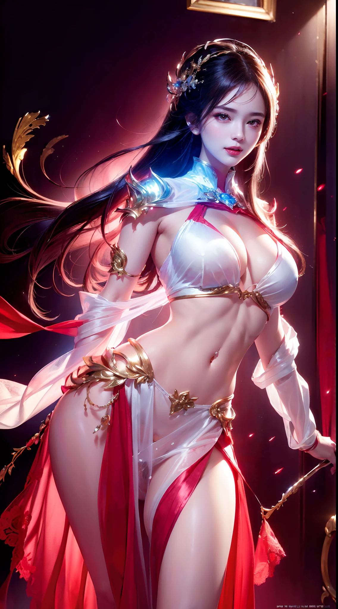 1girl, super big tits,
DAMAGE,
((transparent silk robe)), red lace underwear)),
DAMAGE,
((standing, seductive pose)),
(masterpiece), ((best quality, highly detailed face and skin, realistic photo)), ((expressive eyes, perfect face, detailed eyes, detailed lips, detailed face, smile)),
