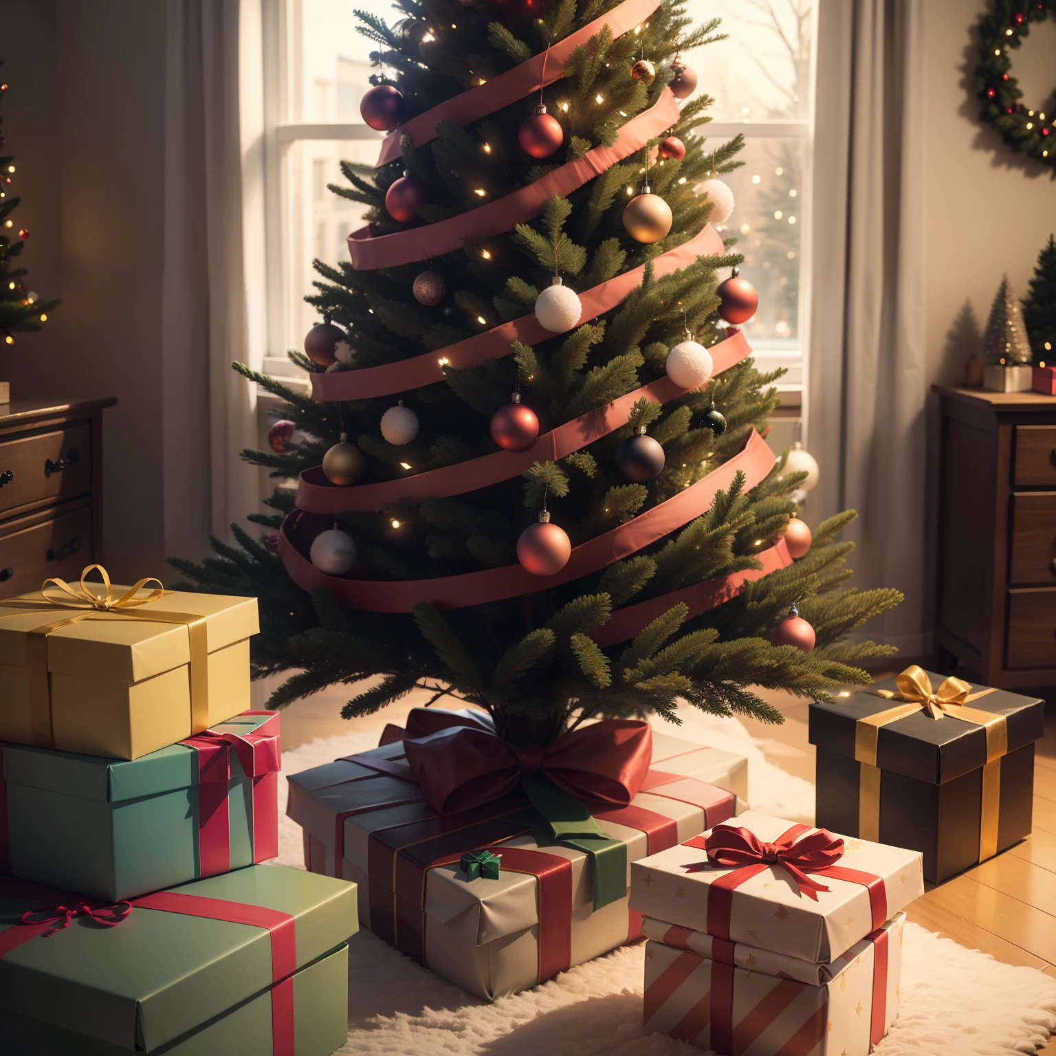 Christmas Tree with Presents