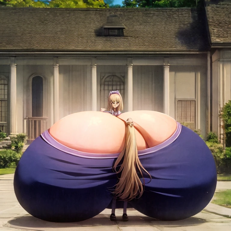 18 year old beautiful girl, big eyes, petite and slender, 8K, top quality, (very detailed head: 1.0), (very detailed face: 1.0), (very detailed hair: 1.0), maid clothes, very detailed official artwork, anime moe art style, clean detailed anime art, smile, golden hair, smooth long hair, (large breasts:1.6)