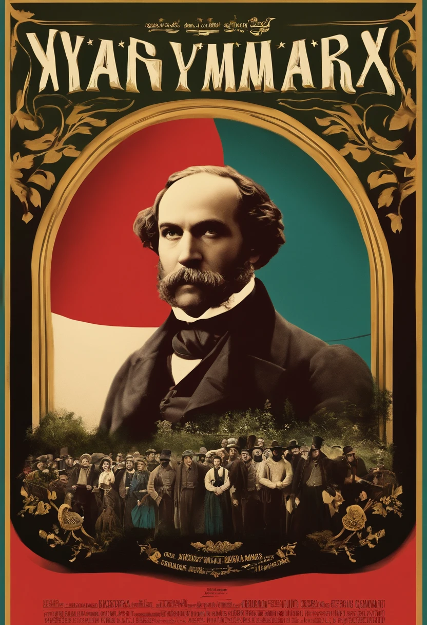 poster for,Young Marx Training Course,National style,، simple