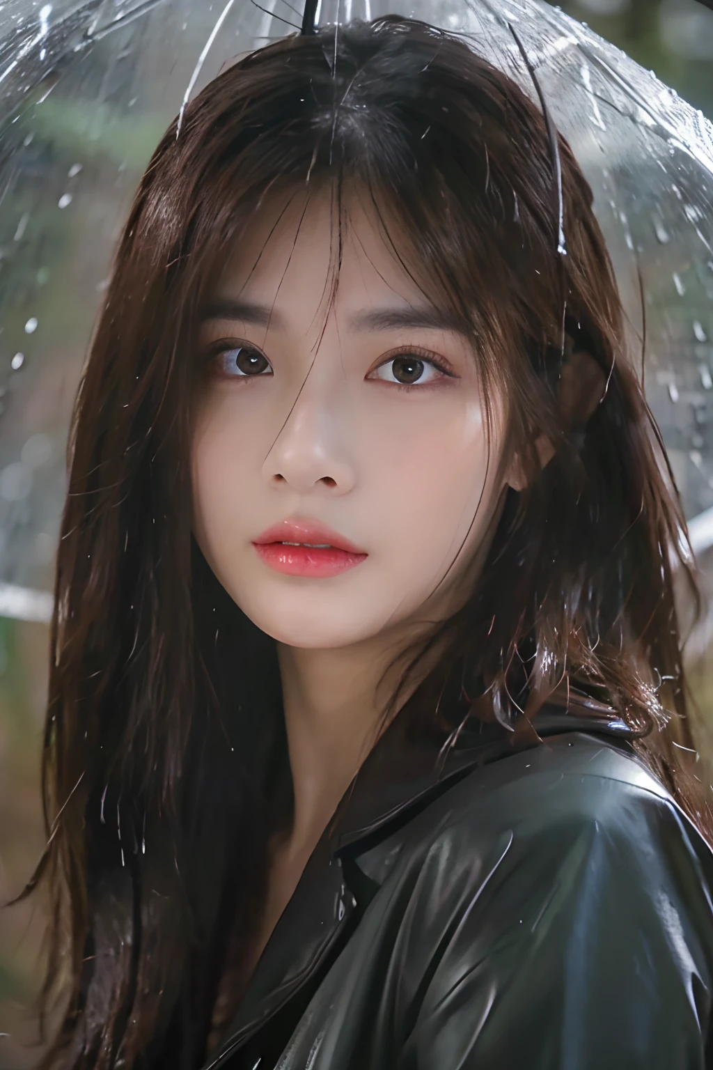 (Best quality, 8k, Masterpiece :1.3), pretty woman, 1girl, dark brown hair: 1.1, (rainy wet, wet from rain, wet body :1.2), black tank tops, ultra-detailed face, detailed lips, detailed eyes, double eyelid
Waiting to start