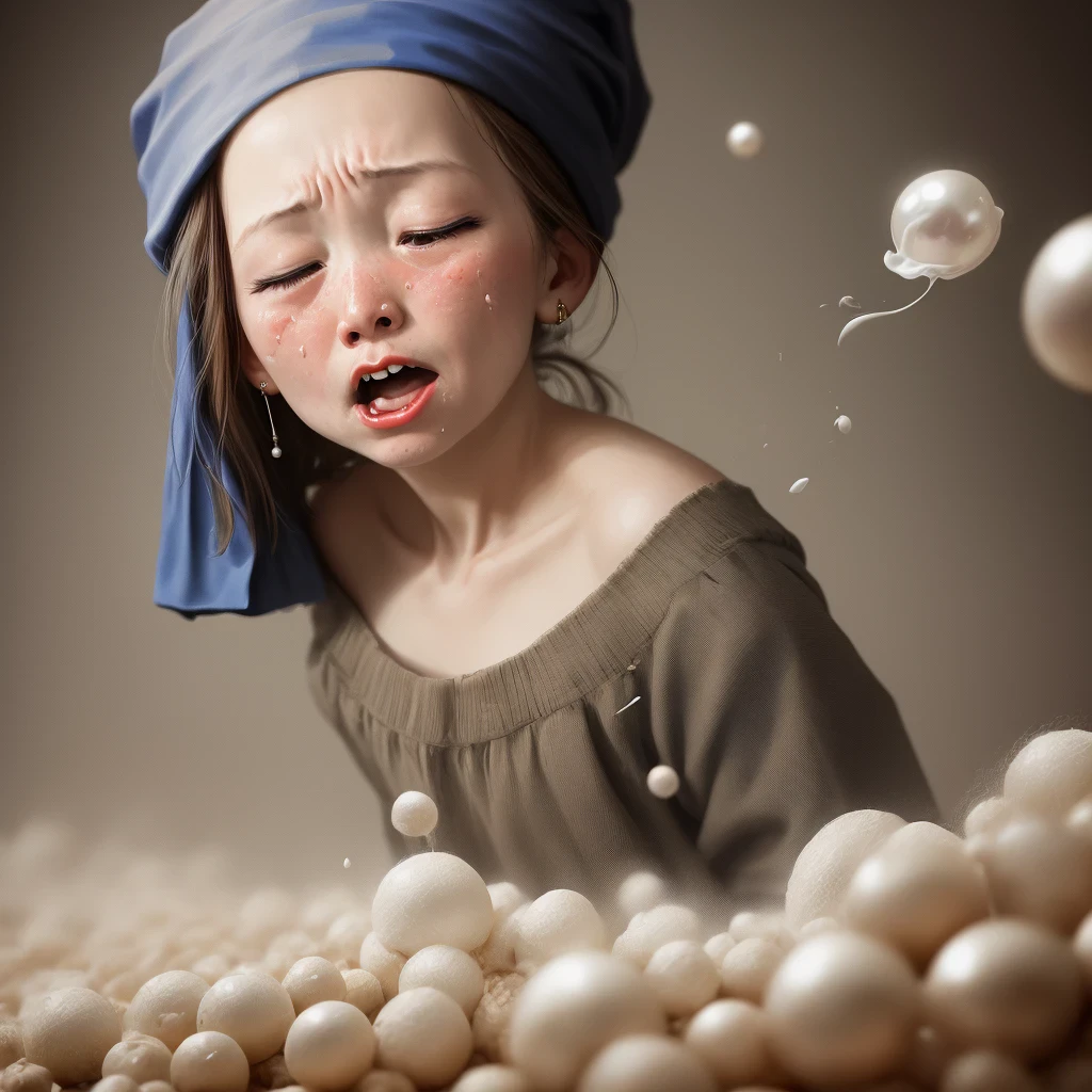 Girl with the pearl earring sneeze