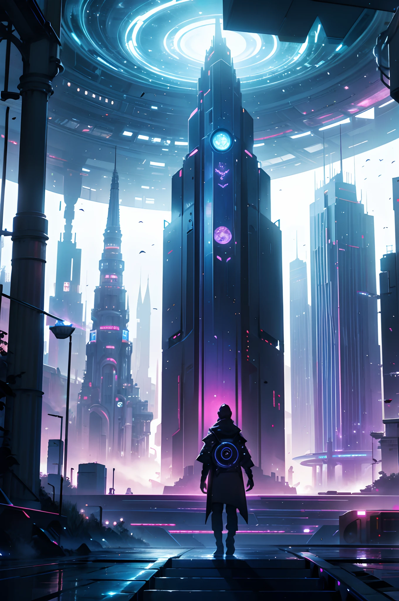 Future City, Universe, Technology, magic, reality,
