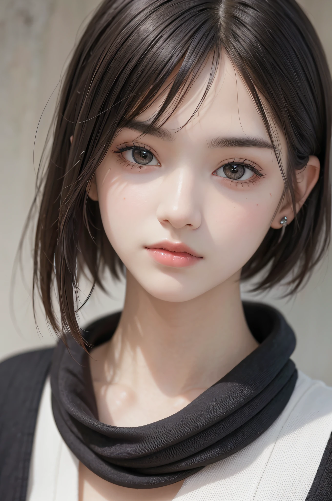Long winded [Blue-black:.3] hair,View your viewers, (masterpiece:1.3), (8k, Realistic, RAW Photos, highest quality: 1.4), Japanese, (One girl), Beautiful Face, (Realistic Face), (black hair, short hair:1.3), beautiful hairstyle, Realistic eyes, Beautiful fine details, (Realistic Skin), Beautiful Skin, Charm, Ultra-high resolution, Ultra-realistic, Very detailed, Golden Ratio,、Perfect body、highest quality