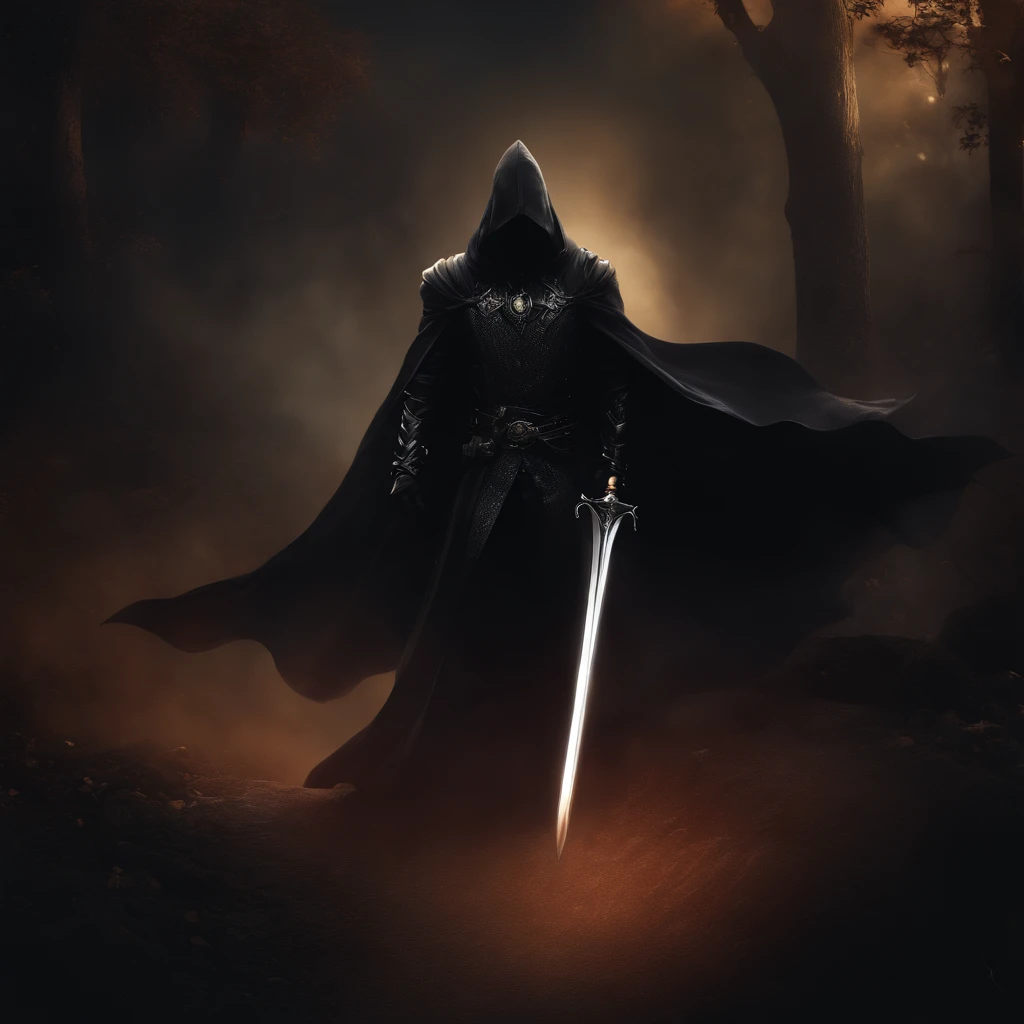 Best Quality, masutepiece, 超A high resolution, (photos realistic:1.4), surrealism, dream-like,fusionart, Shadow Dancer, Shadow Magic, Darkness Control, stealth, Shadow Step, Umbral spell, Concealed blade, Black Knight, Vampire
