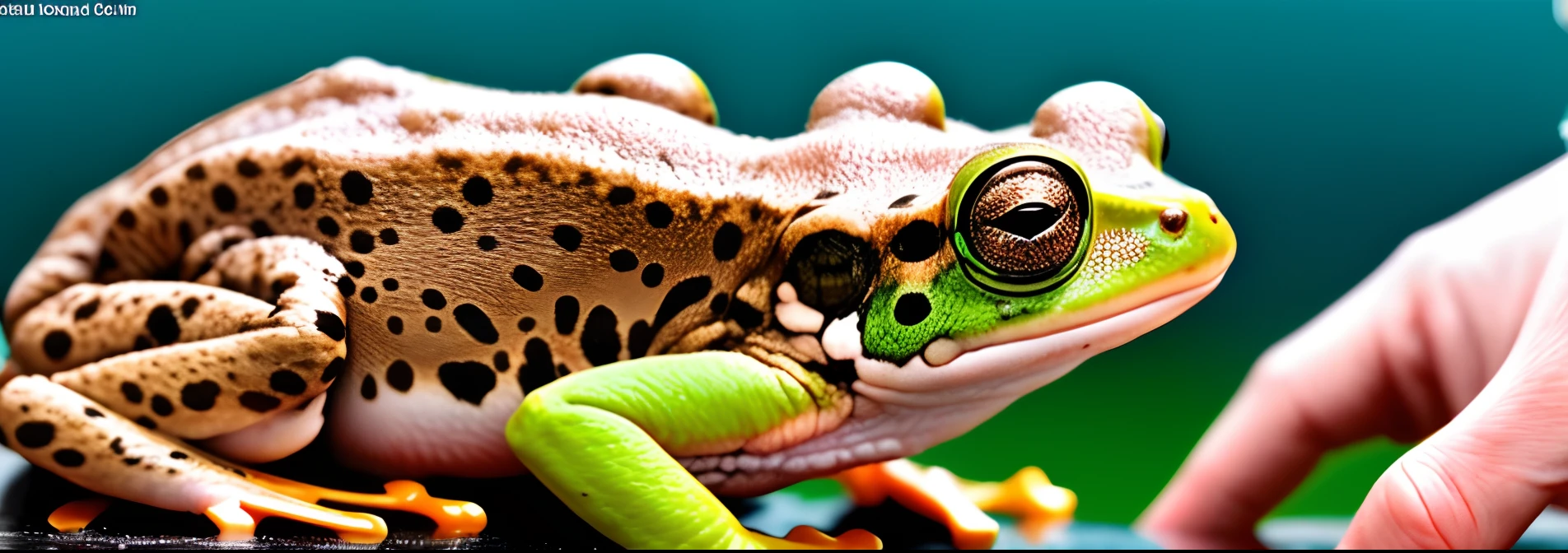 Male frog in mafia making a deal with a female axolotl