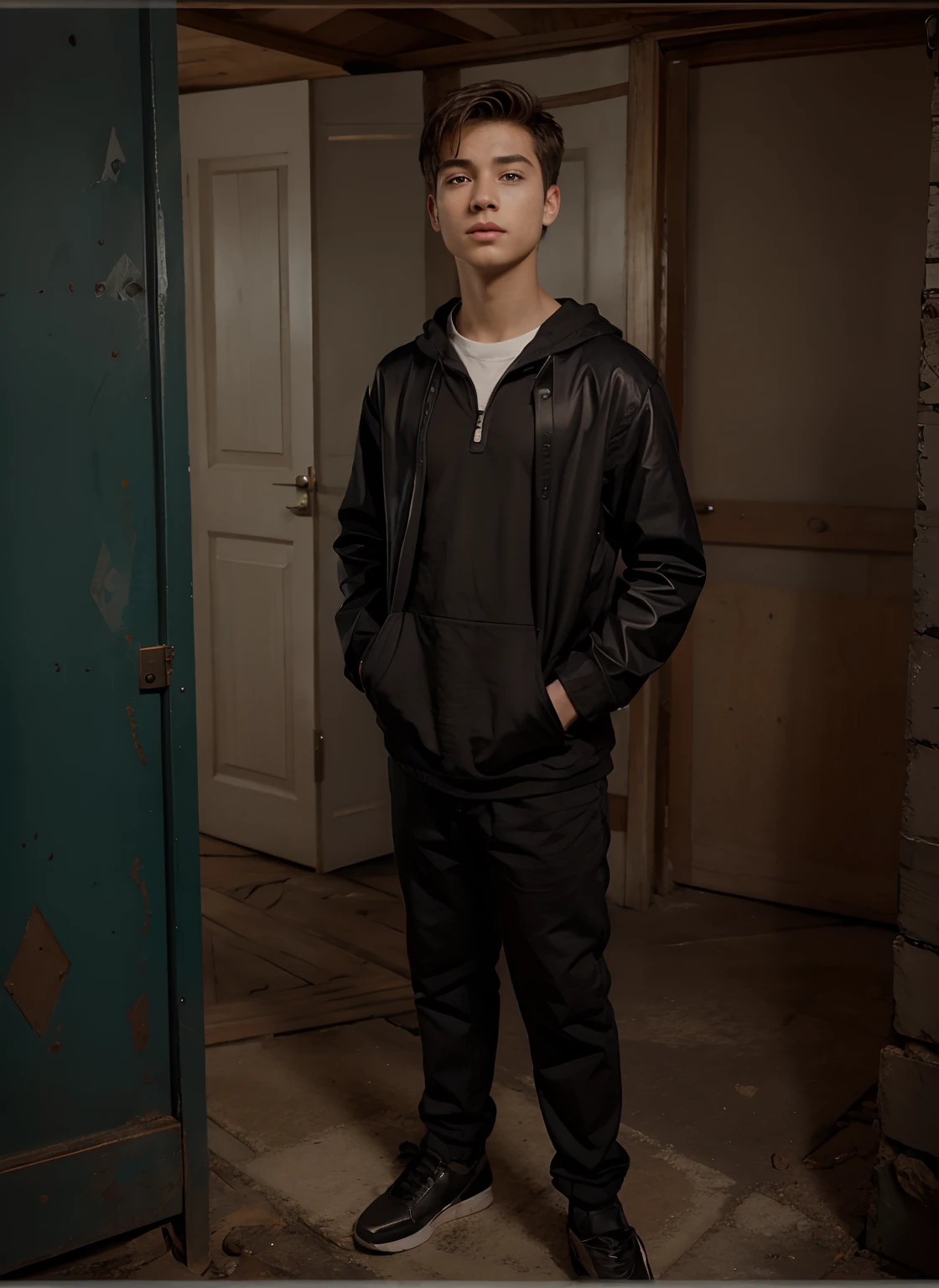 Boy with fantastic background realistic face 8k ultra high quality