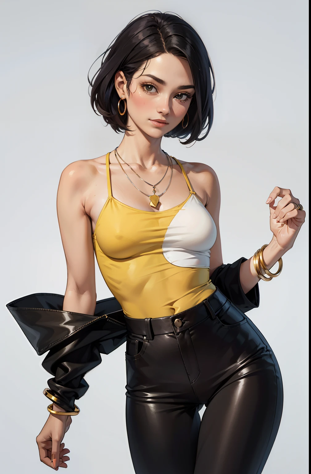 flat heart, maquiagem, mascara, Lips are soft or colored, ruiva, cabelo ruivo, sorrindo, fundo preto simples, minimalismo, monotone, paletas de cores simples, limpo, Projetos afiados, silhuetas fluidas, skirts and tight pants, high-waisted skirts and pants, vestidos simples, camisas e blusas, assymetrical, geometric, Materiais e designs elegantes e luxuosos, simples, Minimal accessories, Necklaces and thin rings in silver or gold, Pulseiras simples, Designs diferenciados, silhuetas simples, estilo simples e sofisticado, elegence, minimalismo, materiais de alta qualidade, Fresh and urban printing, alta moda, Simplicity and sophistication,