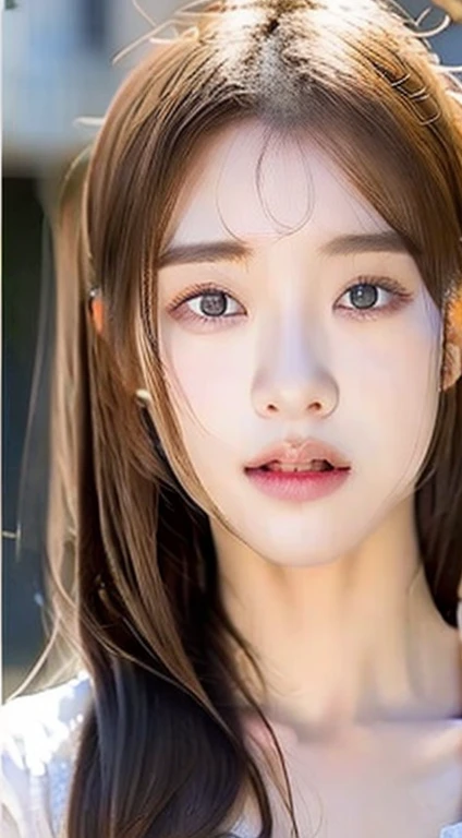 xiaowu, Goddess, Rabbit ears, (masutepiece, Best Quality, extremely detailed 8K, Ultra HD, Ultra-detailed, Highly detailed, Highly realistic, photographrealistic), (Russian, 1girl in:1.5), (highly proportional head, 1head:1.5), (beautiful realistic face, detailed realistic faces), (Caramel hair color, extremely detailed realistic hair, beautiful realistic hairstyle), (beautiful realistic purple eyes, highly detailed realistic eyes, Proportional eyes, hyper-detailed pupils), (high detailed realistic natural eyebrows), (high detailed realistic lips, beautiful realistic lips, pink lipsticks, lightsmile), (high proportional realistic breasts, Realistic medium breasts), Slender body, highly detailed realistic skin, Sweaty skin, Lingerie purple suit, full-body view, Full body shot, Waterfall, lake, Trees, tussock, boulders, Realistic background