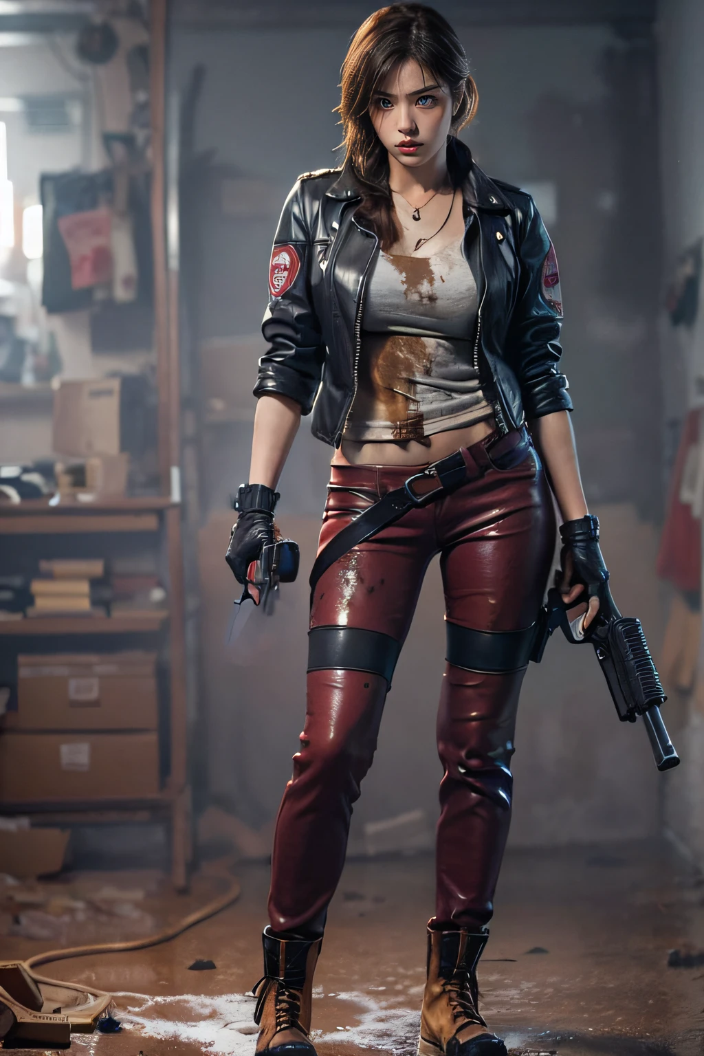 Enlarge your eyes、serious facial expression、Rugged look、