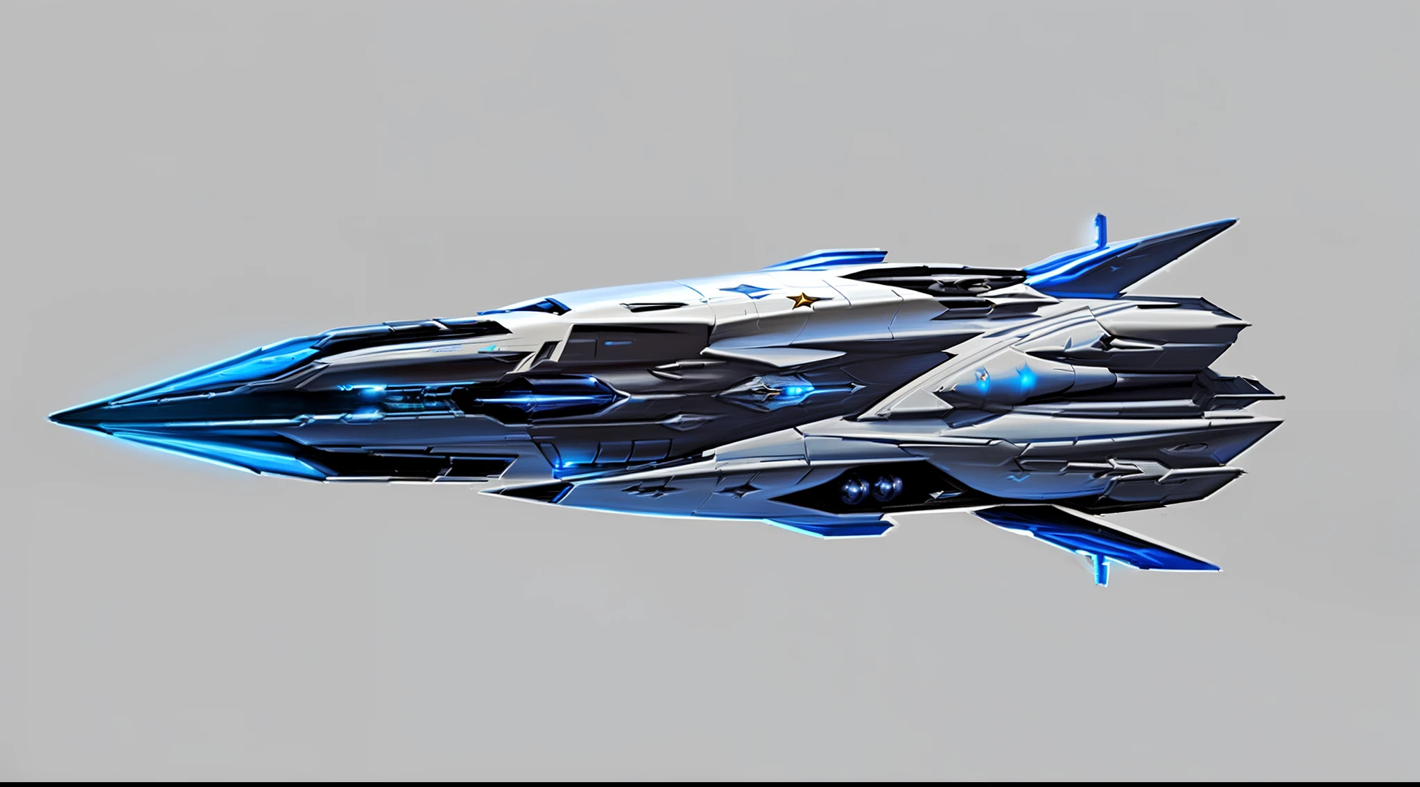 Close-up of a Star Wars vehicle with a gun, spaceship concept art, nicolas bouvier sparth, star citizen concept art, concept art-h 640, detailed crash space ship, detailed spaceship, pristine concept art, high detail concept art, hd concept art, scifi spaceship, spaceship design, mass effect concept art, sleek interceptor profile, futuristic starship