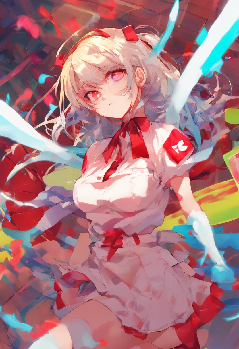 masterpiece, highest quality, highest detail, 1 girl,
BREAK, horror, (Small injured girl, blood, bleeding, injury), Shining white hair, jewel-like red eyes, anime highlight eyes, (Nurse uniform: 1.4), (White tight miniskirt: 1.2), White pantyhose, scarred clothes, dirty clothes, bloodstained clothes, scarred skin, battle damage, bandaged arms, bandaged legs, (Yandere:1.2),
BREAK, The background is a modern hospital, a collapsed hospital,
BREAK, full body, movie lighting, action movie poster, dynamic, beautiful girl action actor, motion blur, depth of field, 35mm, Sony FE, 1girl,