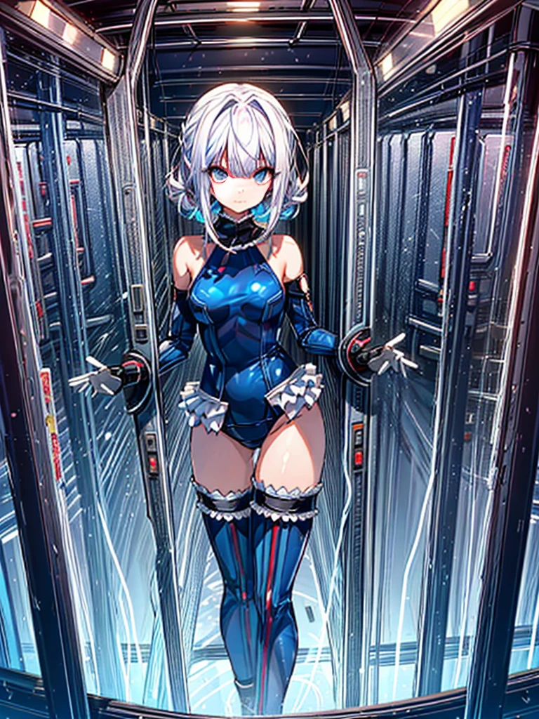 1girl in, ( (digital) ( (Inside a futuristic experimental facility:1.2), medium breasts, (fril swimsuit, thighs thighs thighs thighs, Detached sleeves)) , Best Quality, marierose,、Hypnorola
Eyes in the sky、1girl in,Emotionless facial expressions,,(There are multiple girls in the background:1.6)