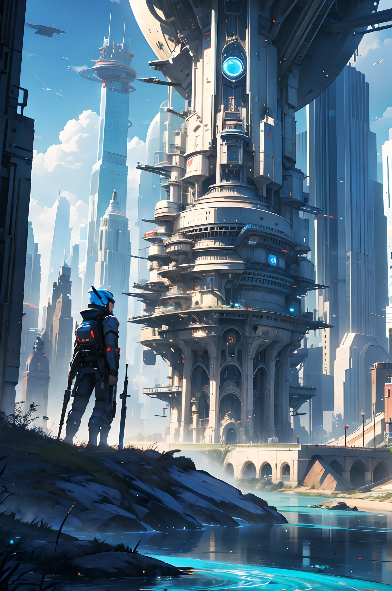 Future City, Universe, Technology, magic, reality,