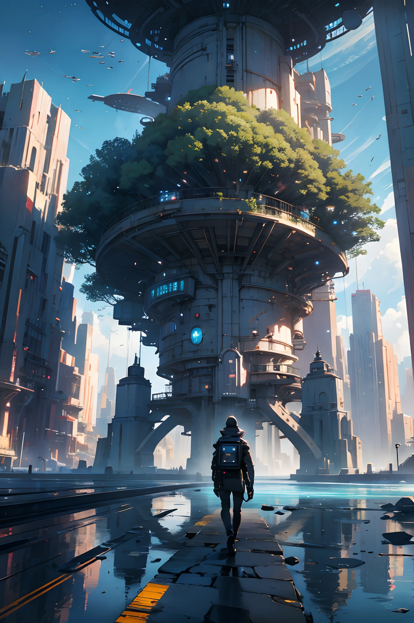Future City, Universe, Technology, magic, reality,