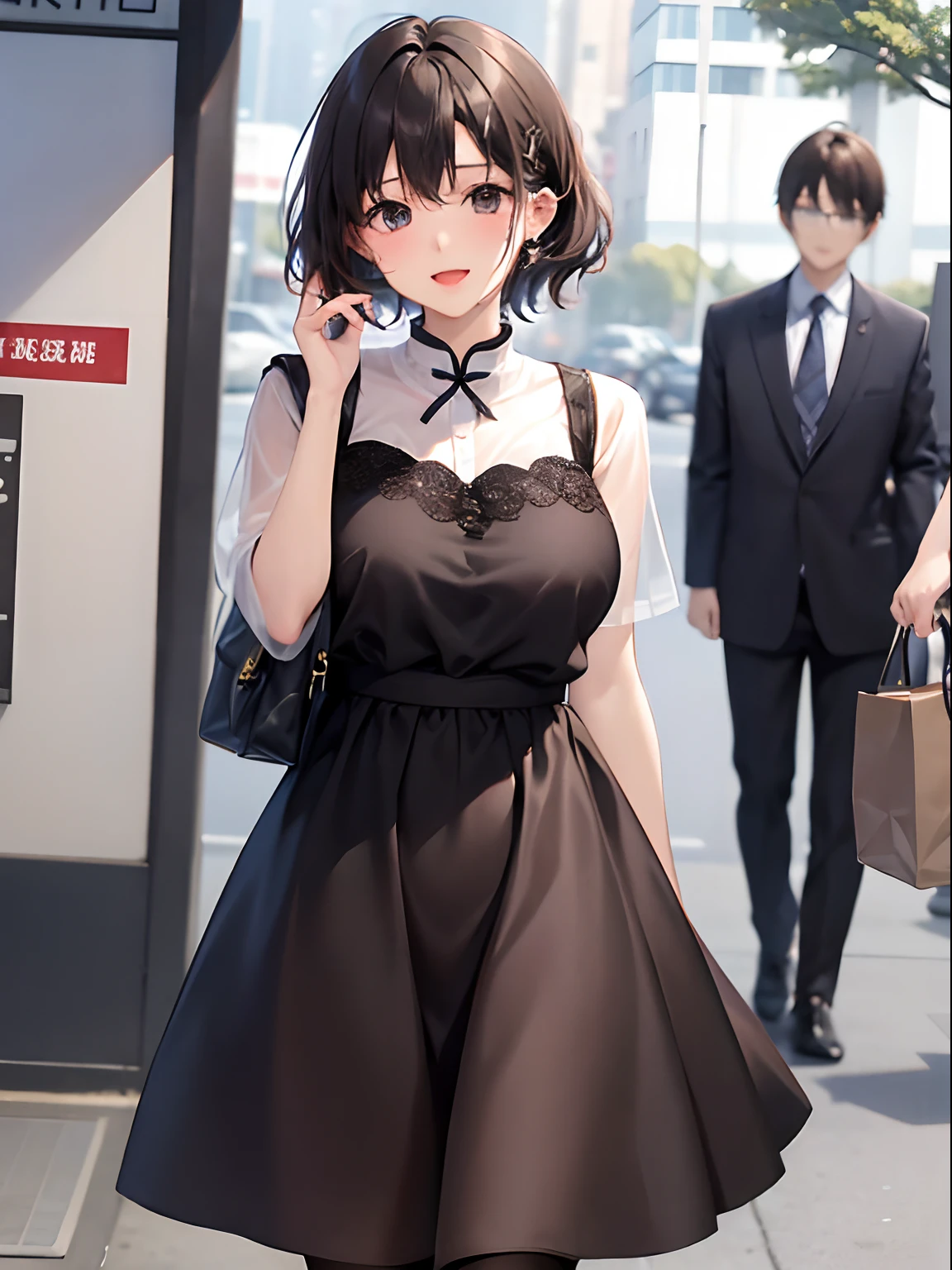 Random Fashion、cum on、Random actions、cum on、独奏、28-year-old woman、s lips:A sexy、Hair color: Dark brown、Translucent skin, the skin is fair and juicy,, (hairstyle on)Brown Extra Short Haircut、、(Basic Information)smil、Big open mouth、Moist eyes、Knee-high stockings、Gentle eyes、、Slim and soft、Mouth wide open、、Gentle look、the background is blurred