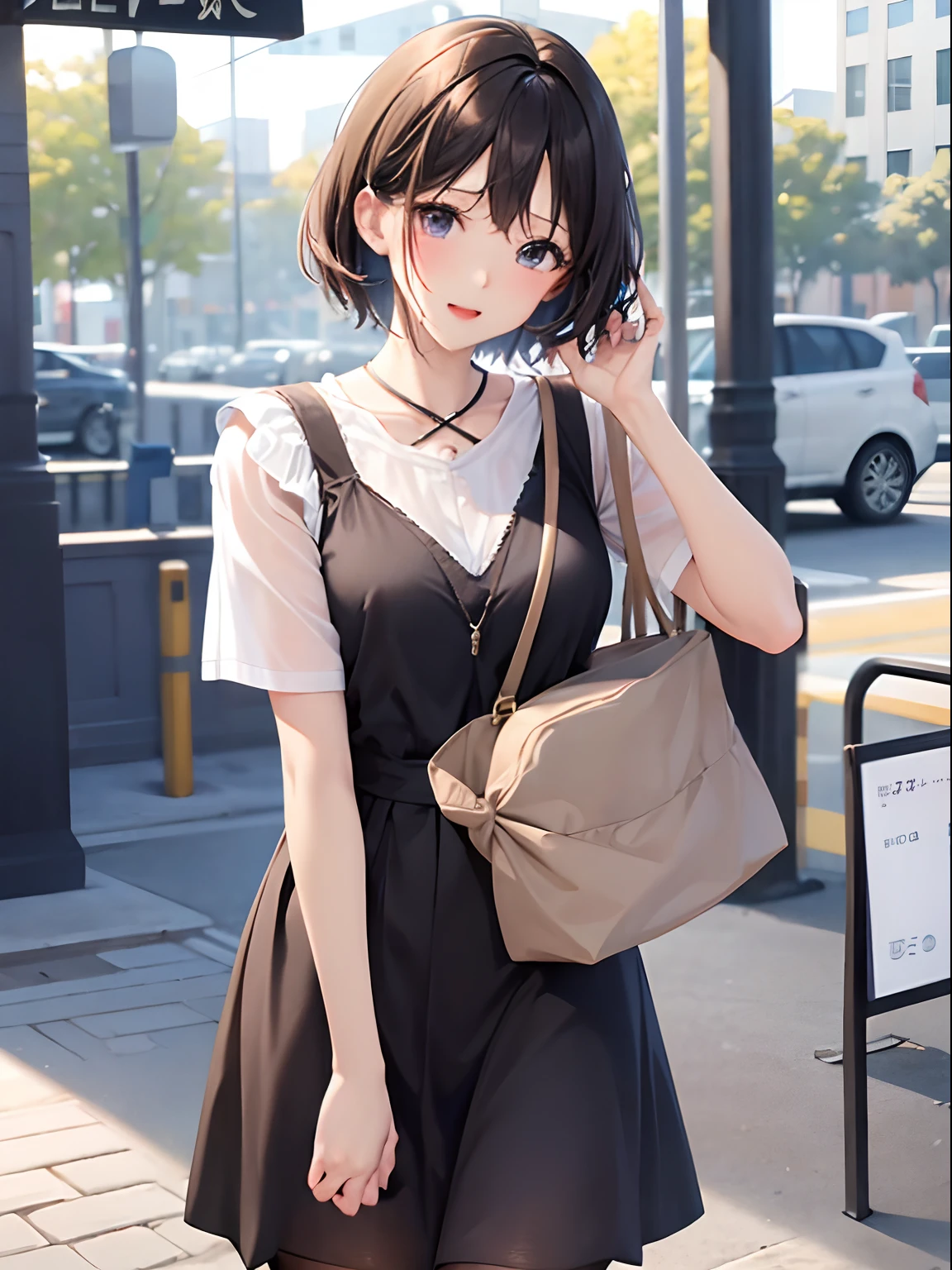 Random Fashion、cum on、Random actions、cum on、独奏、28-year-old woman、s lips:A sexy、Hair color: Dark brown、Translucent skin, the skin is fair and juicy,, (hairstyle on)Brown Extra Short Haircut、、(Basic Information)smil、Big open mouth、Moist eyes、Knee-high stockings、Gentle eyes、、Slim and soft、Mouth wide open、、Gentle look、the background is blurred