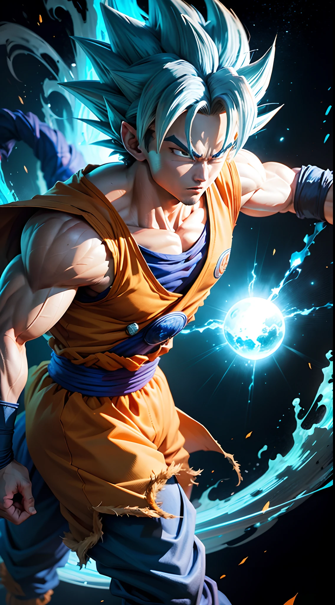 vegeta, super sayajim blue, musculo, forte --auto --s2