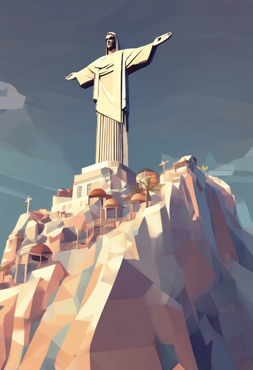 (ultra-detailed,professional,HDR) Christ the Redeemer in Rio de Janeiro, (portrait,horror,landscape), vibrant colors, sharp focus, breathtaking view, majestic statue, ethereal atmosphere, dramatic lighting, haunting presence, mystical aura, towering monument, iconic landmark, pristine marble, intricate details, intricate sculpture, imposing figure, cultural symbol, panoramic backdrop, monumental masterpiece, surrealistic scenery, awe-inspiring architecture, grandiose tribute, spiritual essence, divine radiance, colossal beauty, supernatural energy, monumental scale, heavenly guardian, transcendent icon, ethereal silhouette, enchanting allure, majestic sunset, hauntingly beautiful, powerful symbolism.