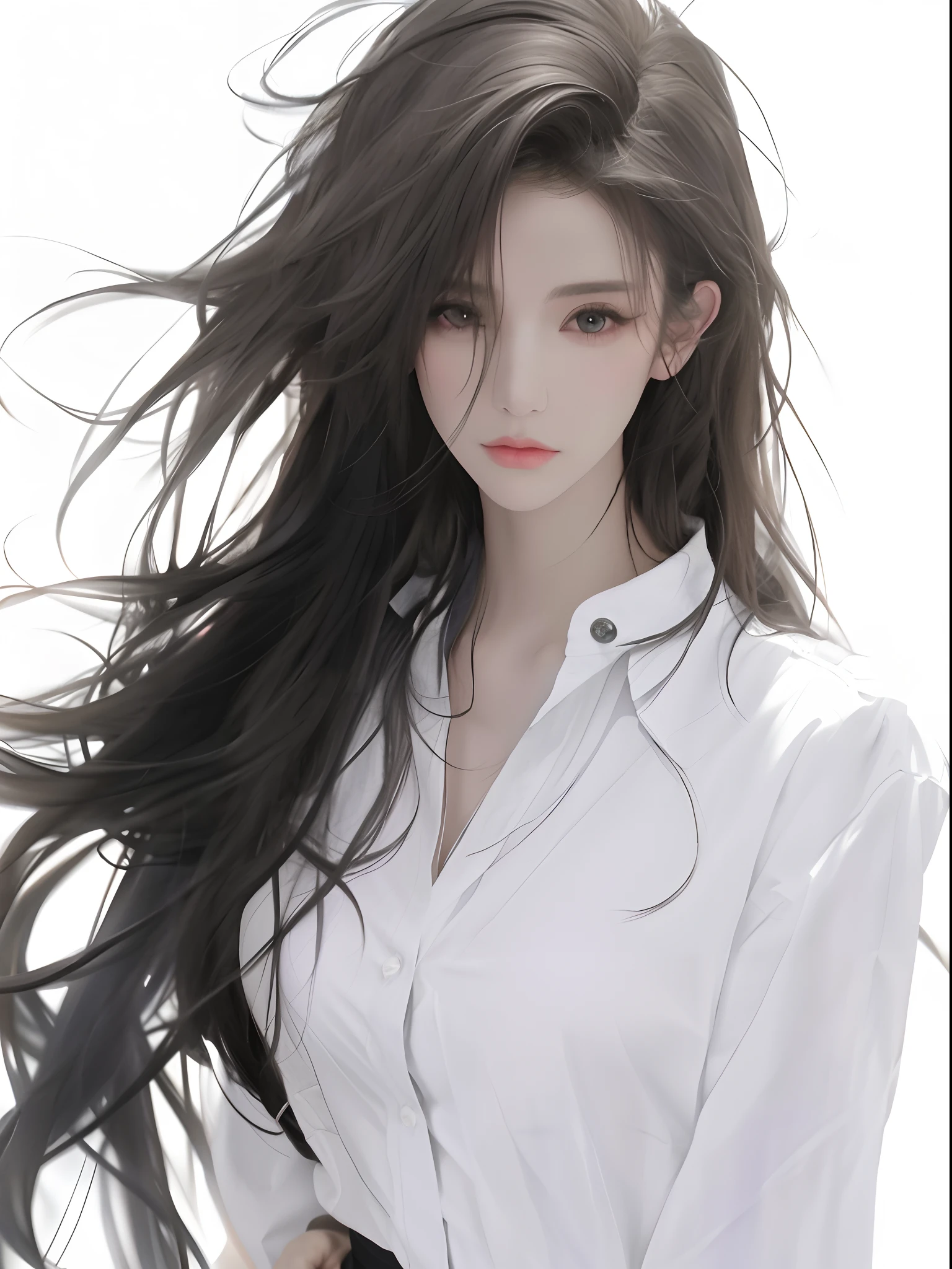 Best Quality, Masterpiece, One Girl, Beautiful Face, (Photorealistic Picture:1.3), Rim Lighting, (High Detail Skin:1.2), 8K UHD, DSLR, High Quality, High Definition, 4K, 8K, Bokeh, Absurdity, Best Ratio Four Fingers and One Thumb, (Real:1.3), Cute 1 Girl, Wearing Black Formal Blazer, Middle Breasts, No Skirt,Lower Body Only White Panties, Sexy