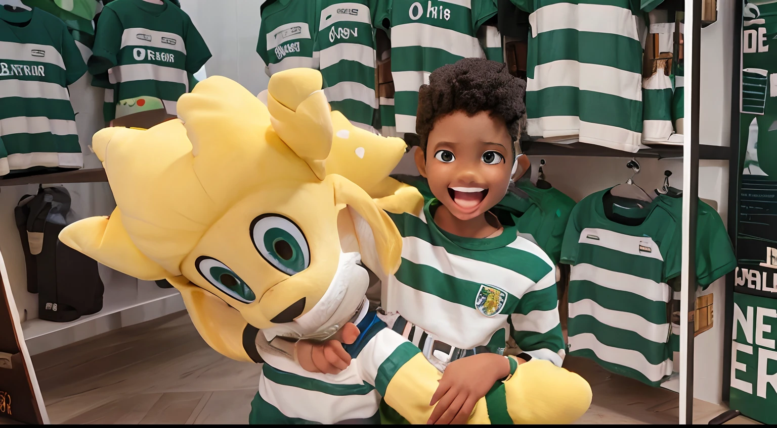 Happy black child high quality