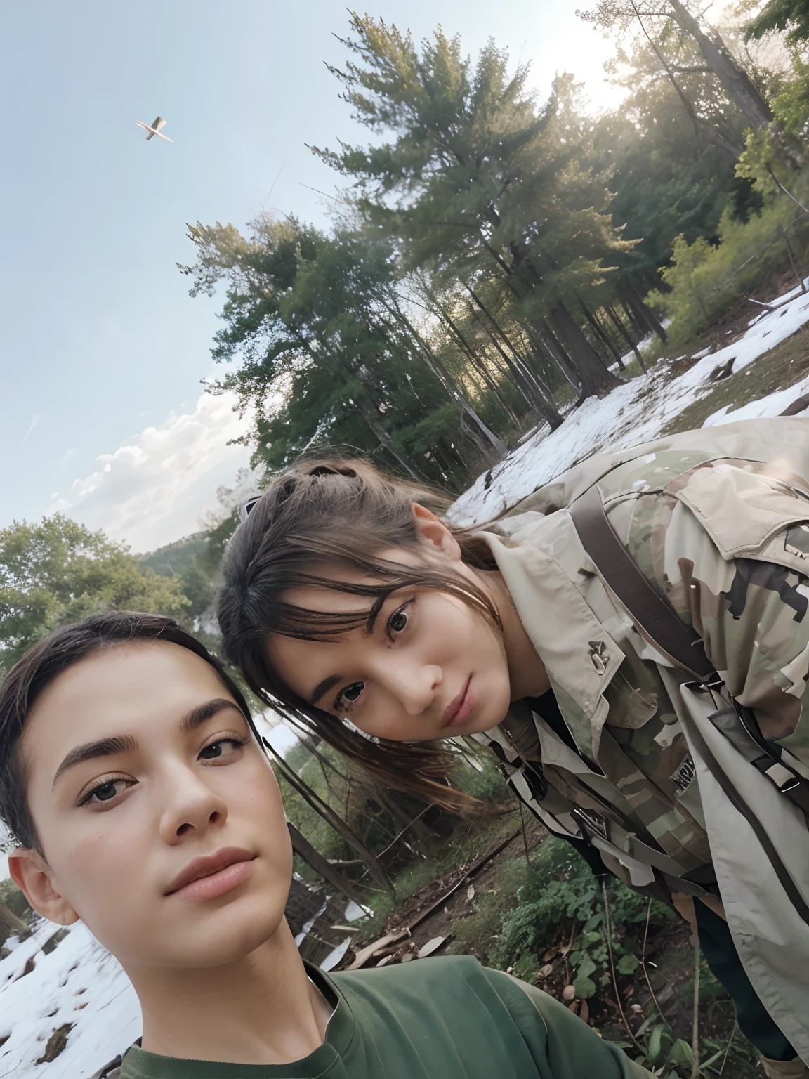 army, Nature, woods , Background replacement