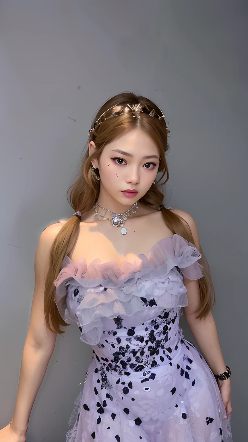 Arafed Mujer con un vestido morado posando para una foto, Parque Roseanne de Blackpink, Retrato de Jossi de Blackpink, Jossi de Blackpink, KDA, tzuyu de dos veces, taken in the early 2020s, Cl, Parque Ji-min, Sha Xi, Heonhwa Choe, Blackpink Jennie, peinado de coletas