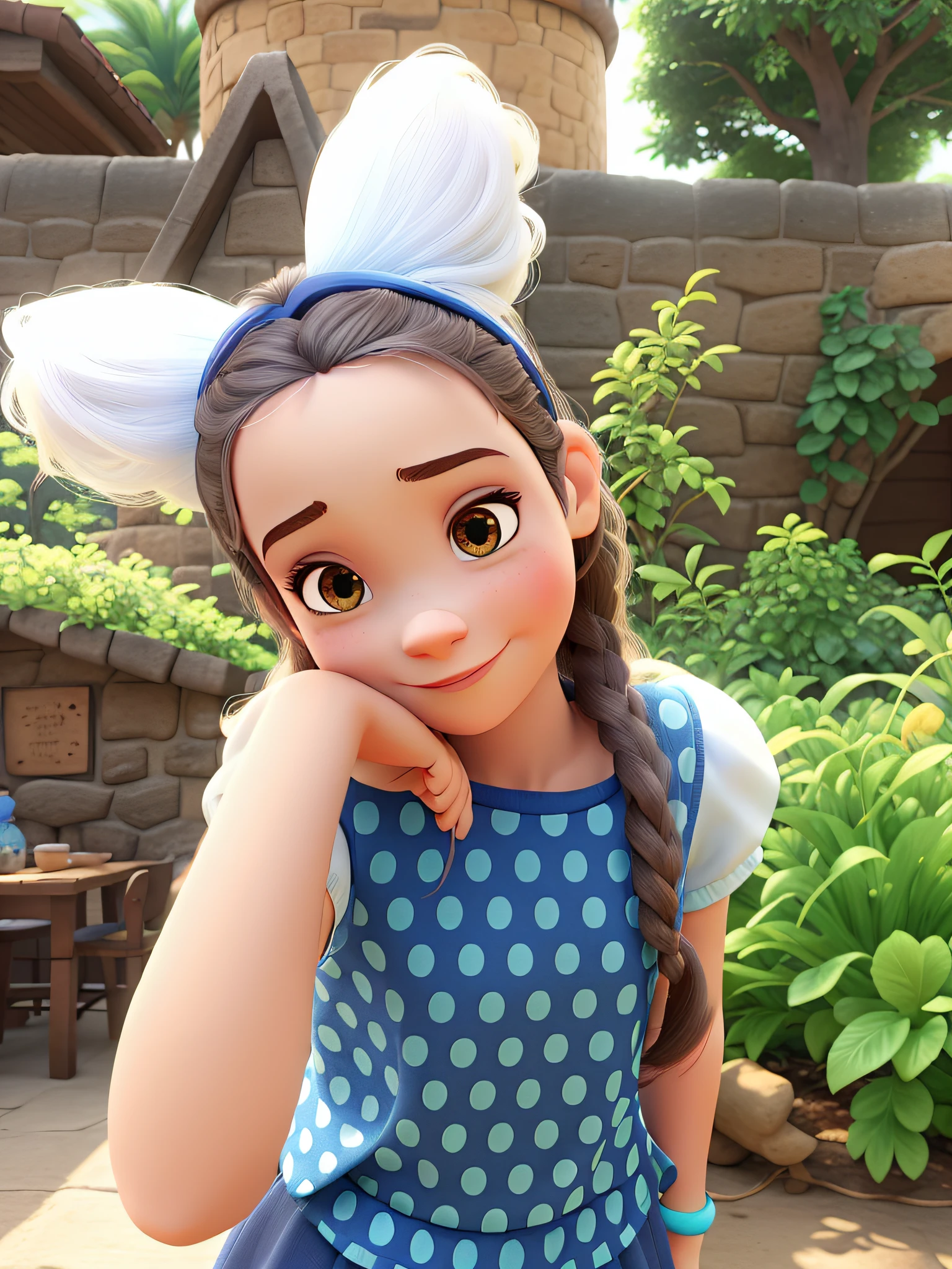 Uma menina, estilo disney pixar, alta qualidade, melhor qualidade