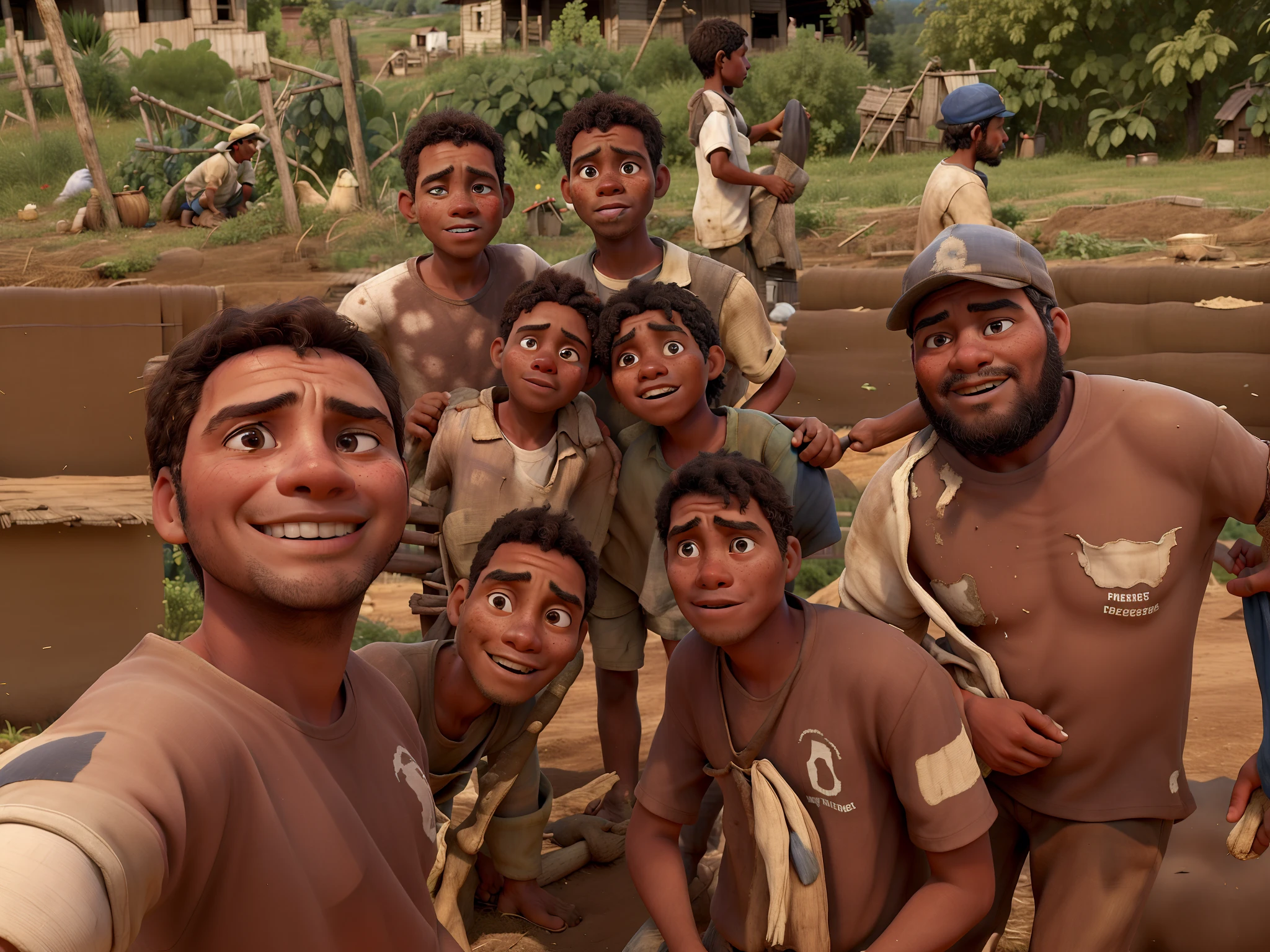 masterpiece, best quality ,Dirty, Peasant, Poor, Rural, Village, Farm, Poverty, Labor, Hardship, Work, Agriculture, Field, Crops, Mud, Dust, Simple, Humble, Simple Living, Traditional, Countryside, Manual Labor, Struggle, Tired, Ragged, Poverty-Stricken, Downtrodden, Impoverished, Lowly, Unkempt, Unfortunate, Simple Clothing, Simple Dwelling, Laborer, Simple Life, Harsh Conditions, Rural Life, Economic Hardship, Scarcity, Survival, Social Inequality.