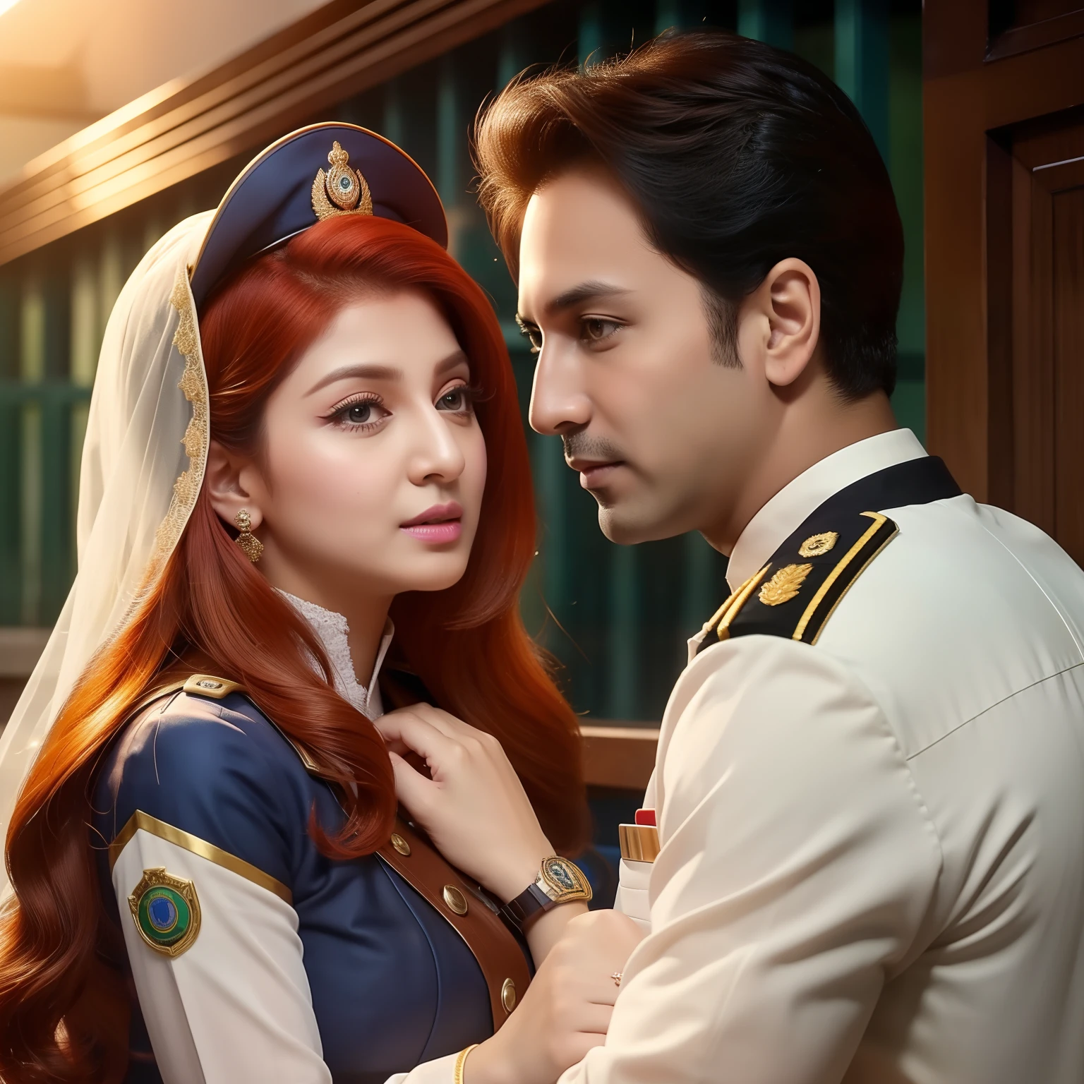 Captain safdar with mariyam nawaz garage