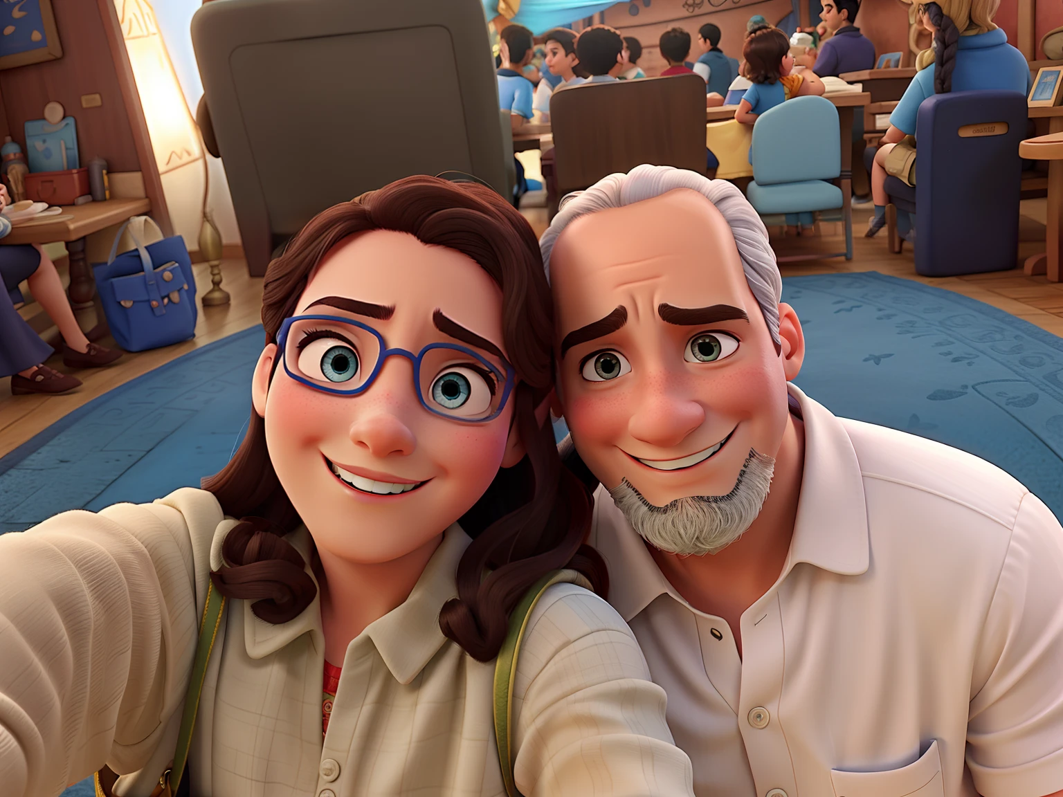 Uma capa de filme ao estilo Disney,