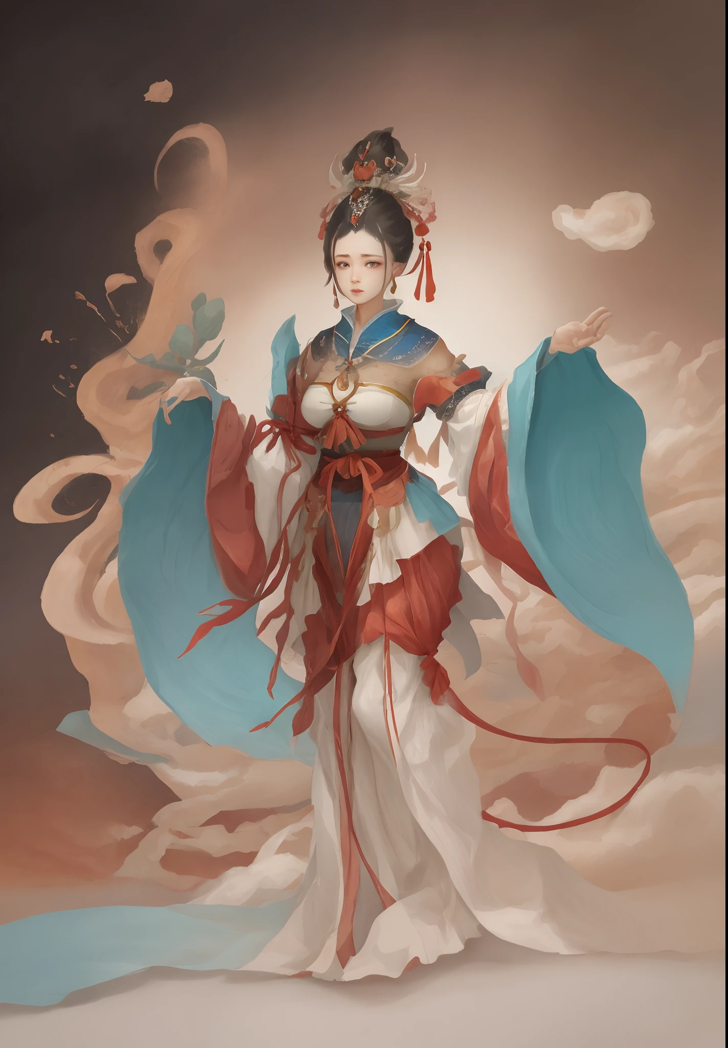 ancient wind，Brocade Yiwei，Horse face skirt，delicated，Don Dao