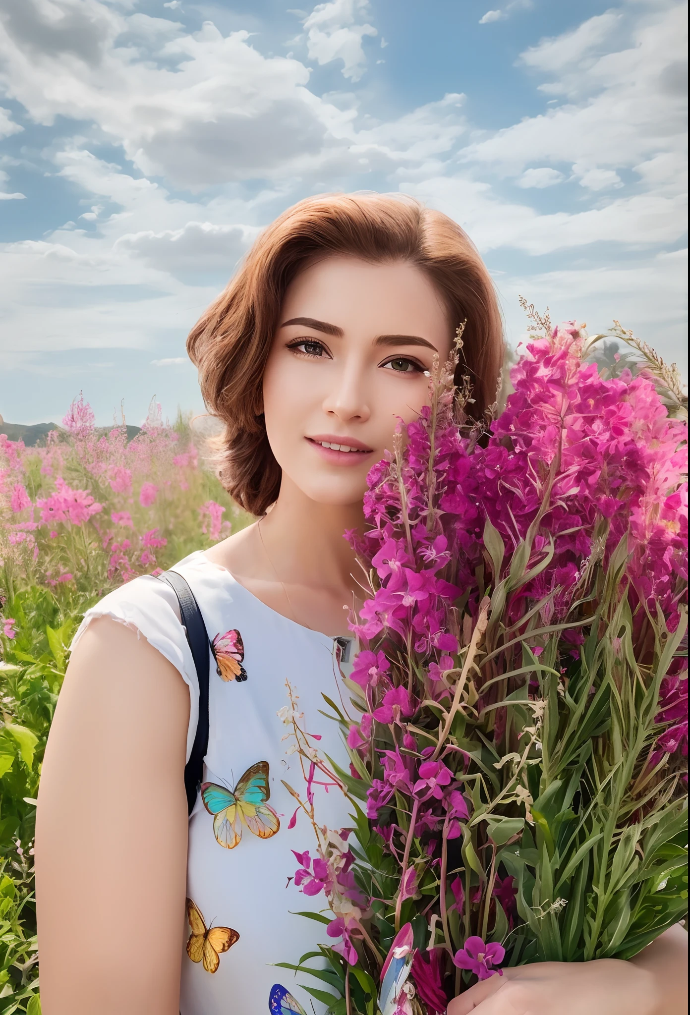 (Masterpiece, Best Quality),  Fireweed, higly detailed, Realistic, 8K