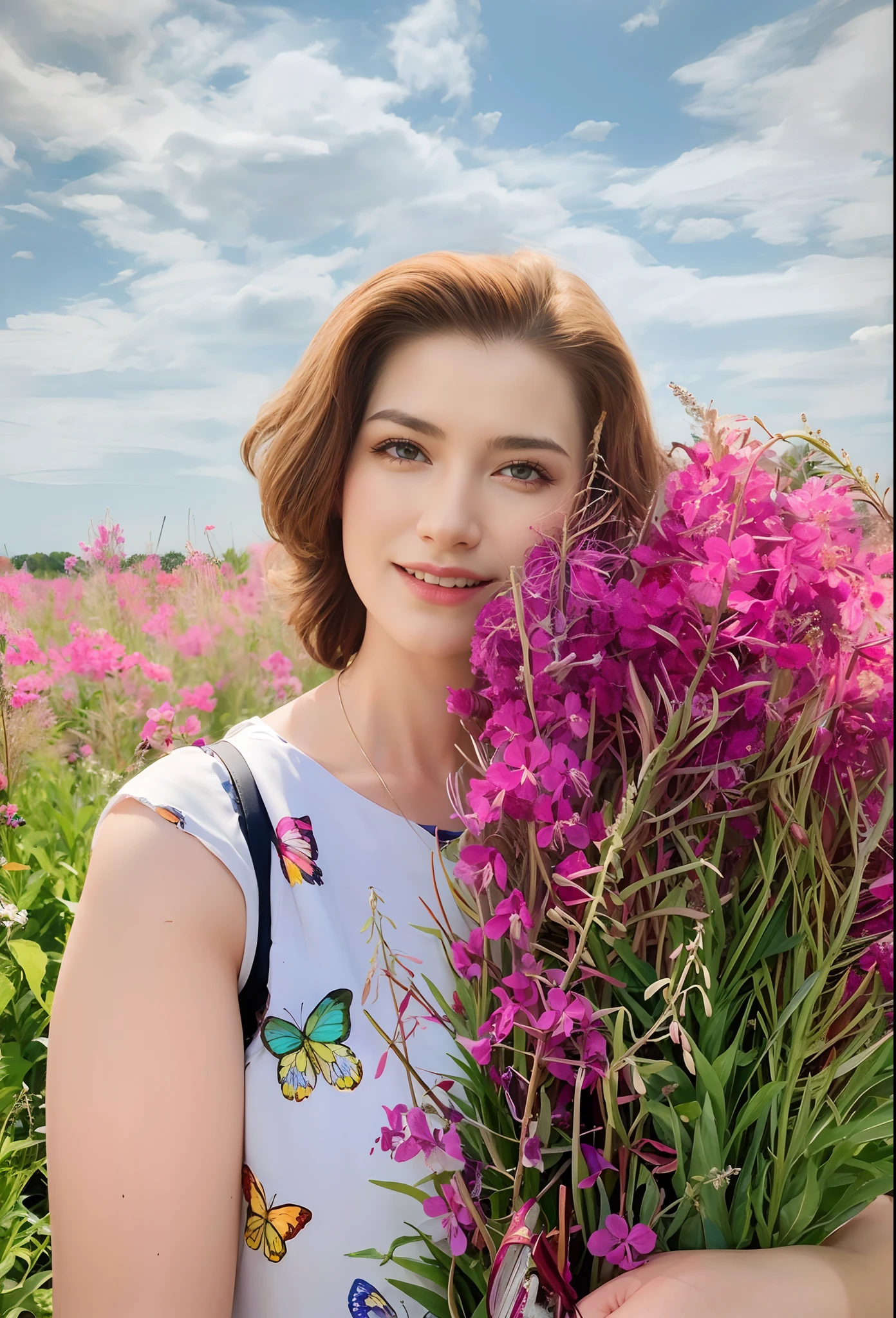 (Masterpiece, Best Quality), Fireweed, higly detailed, Realistic, 8K
