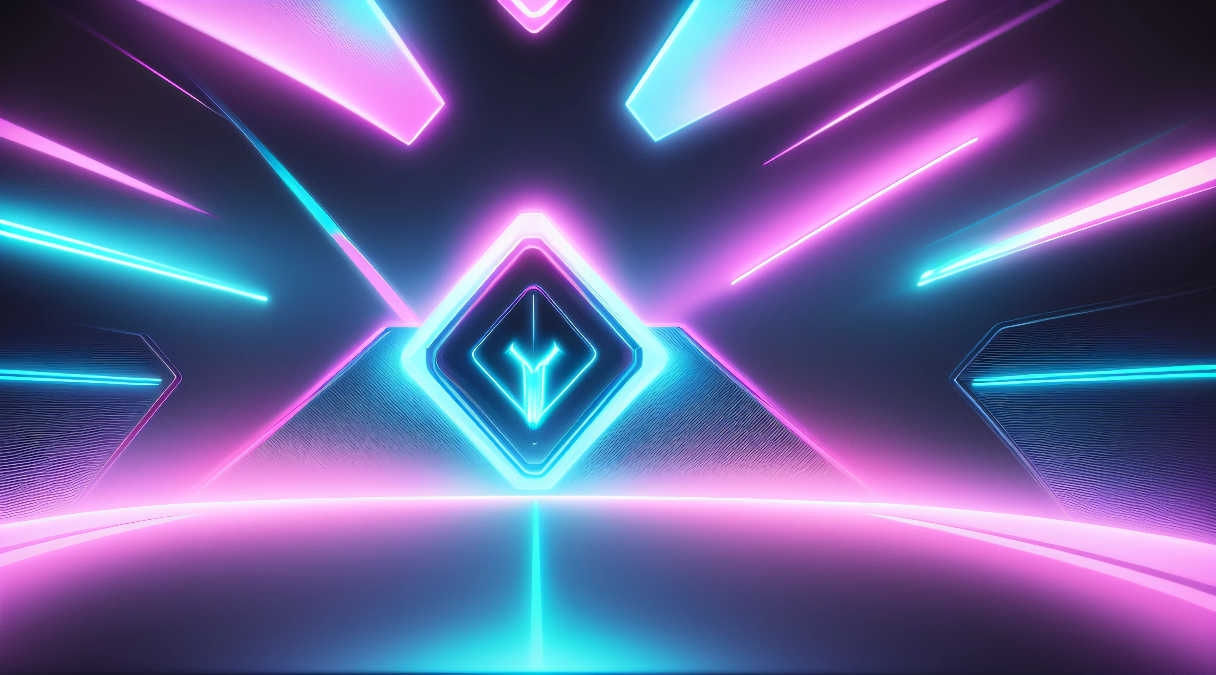 (Futuristic abstract neon background, Technological, HOLOGRAMAS, A detailed, realisticlying, Geometry pieces, SuperiorQuality, Bright textures) Esports style