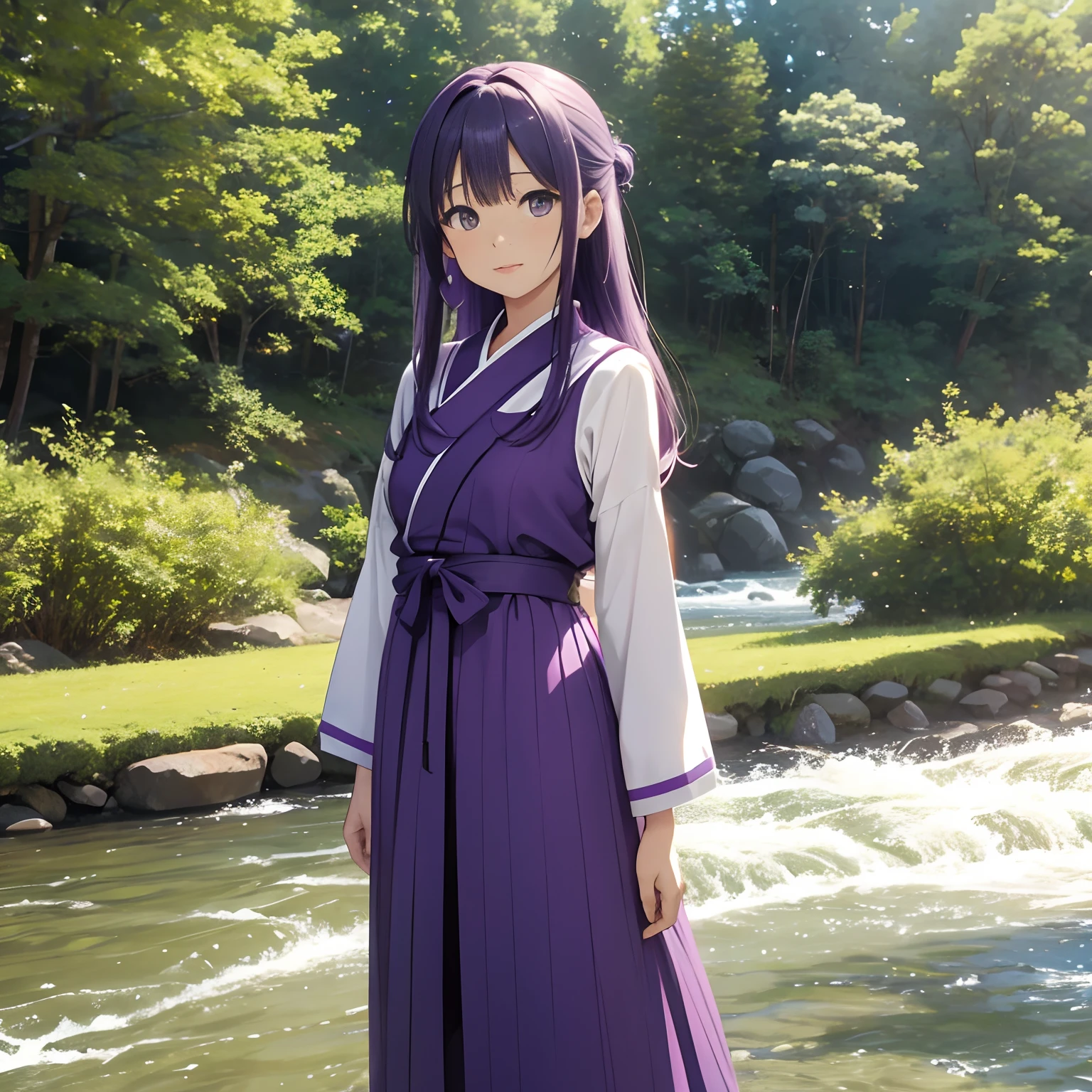 Sumire, at river side