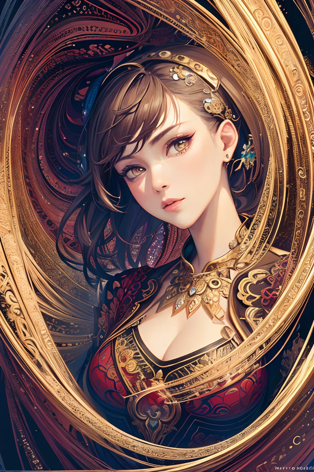 (masterpiece, top quality, best quality, official art, beautiful and aesthetic:1.2), (1girl), extreme detailed,(fractal art:1.3),colorful,highest detailed