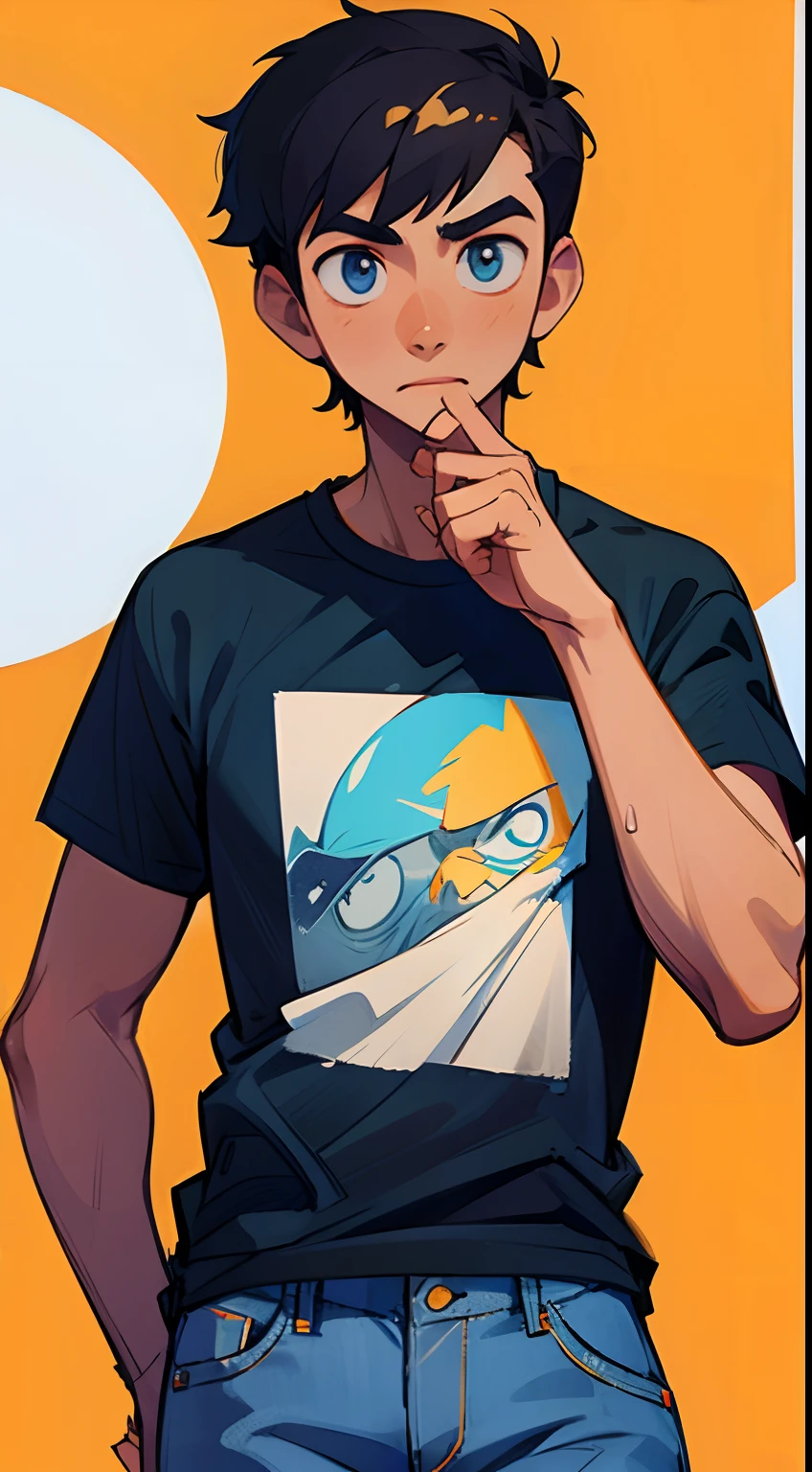 guy, Student Programmer, in jeans and a T-shirt