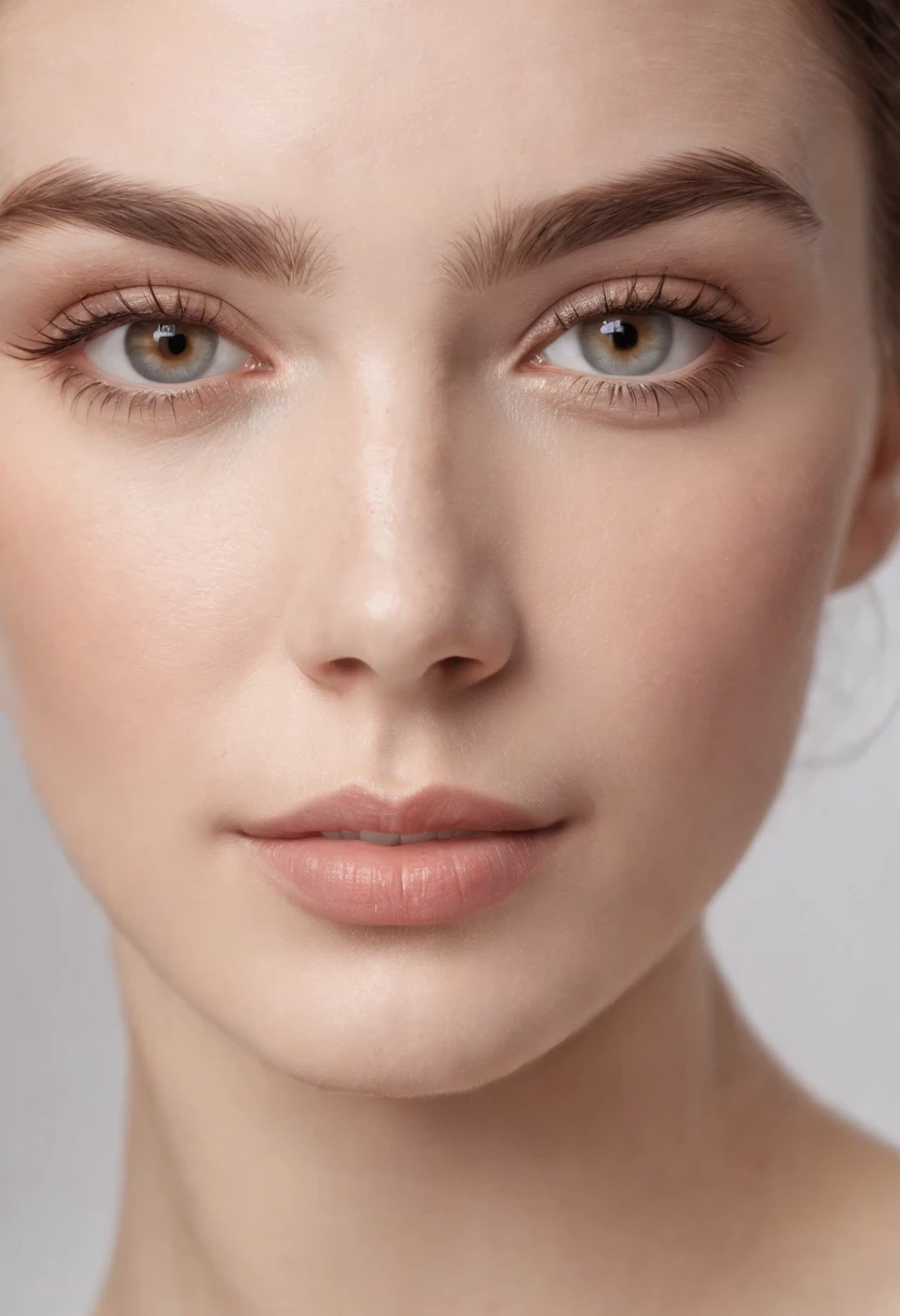 Create a hyper-realistic close-up portrait capturing the exquisite details of a beautiful woman's face. Pay meticulous attention to realism, ensuring that each freckle is distinct and scattered naturally across her cheeks and nose. Highlight the soft, natural variations in skin tones, and subtly depict the fine facial hairs to add to the authenticity.

Zoom in on the eyes, conveying depth and complexity through intricate reflections and well-defined irises. Emphasize the eyelashes, making them finely textured and naturally arranged. Capture the subtle nuances of expression around the eyes, such as laugh lines or delicate crow's feet.

Focus on the lips, rendering them with precision to showcase the natural texture and color variations. If she's wearing makeup, depict it with a level of detail that blurs the line between reality and artistry. Ensure that the pores on her skin are visible, portraying a level of detail that invites viewers to appreciate the intricacies of the human complexion.

Consider the play of light and shadow on her face, creating a three-dimensional effect that enhances the overall realism. Experiment with warm and cool tones to bring out the natural warmth of her skin while maintaining a lifelike appearance.

This prompt aims to inspire a highly detailed and realistic close-up portrait, emphasizing the beauty of imperfections like freckles and pores, blurring the line between artistry and reality.