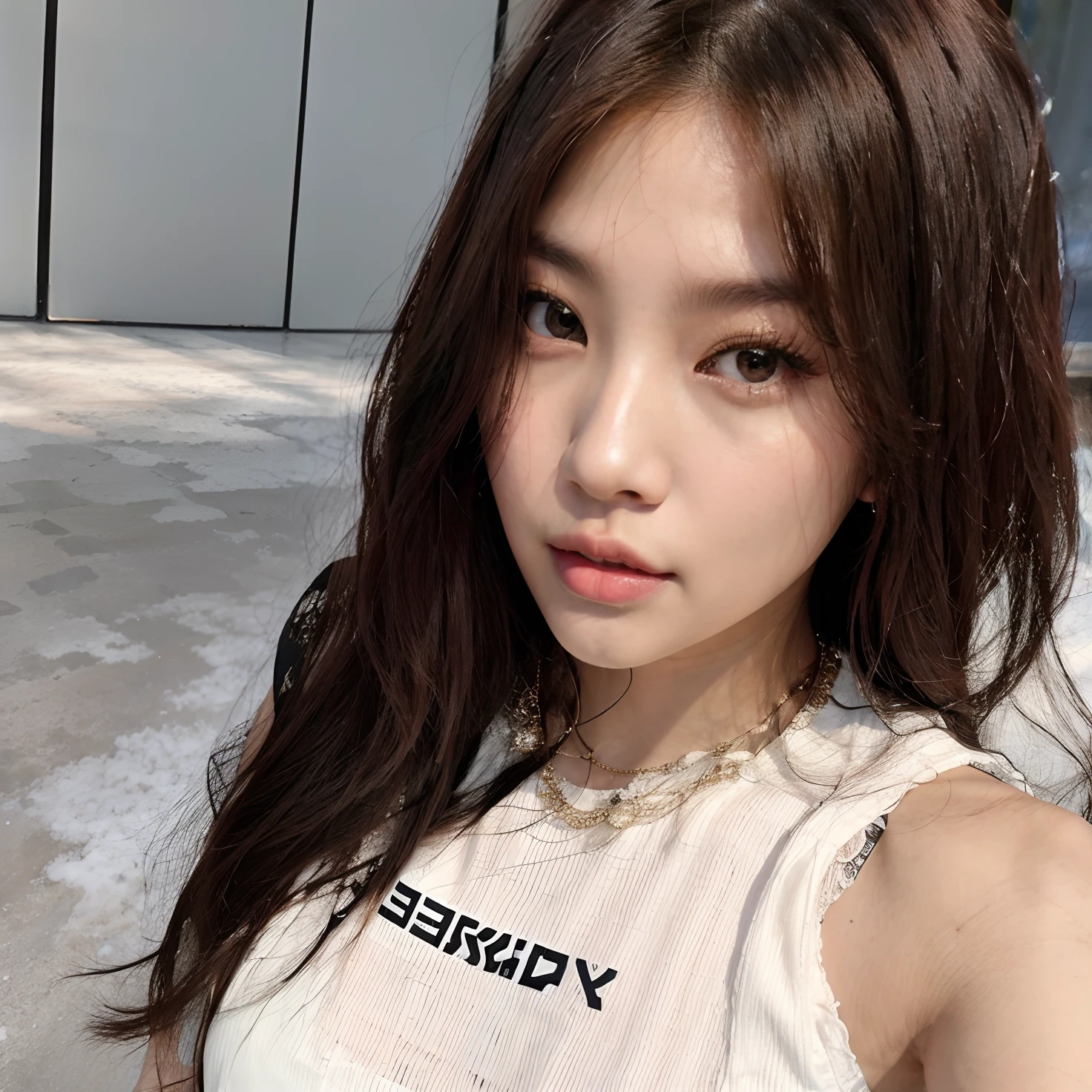 there is a woman with long hair posing for a picture, Jinyoung Canela, Ulzzang, jennie blackpink, Jaeyeon Nam, Heonhwa Choe, Lalisa Manobal, Parque Roseanne do Blackpink, jossi do blackpink, Bae Suzy, menina coreana, Lalisa Manoban do Blackpink, wan adorable korean face, Hwang SE - EM, com franja