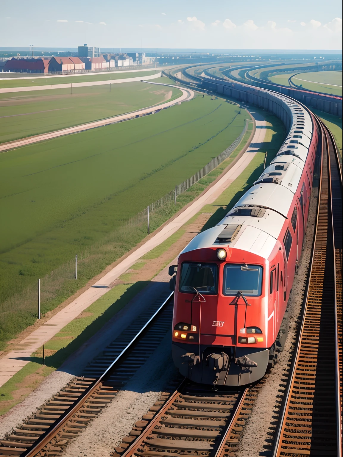 Russian Railways, Railway tracks with trains, Lots of rails and trains