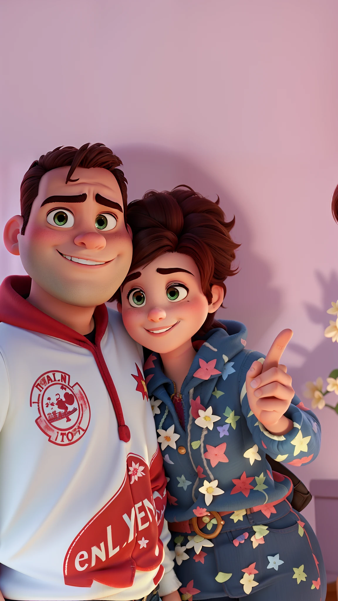 romantic couple, igual aos filmes Disney Pixar