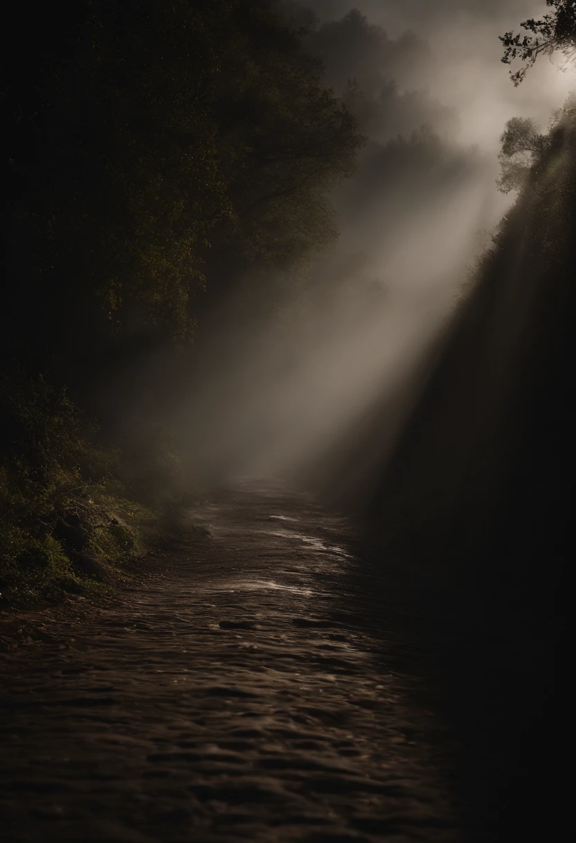 corridoio oscuro.
Pareti che sembrano muoversi, creando un senso di disorientamento.