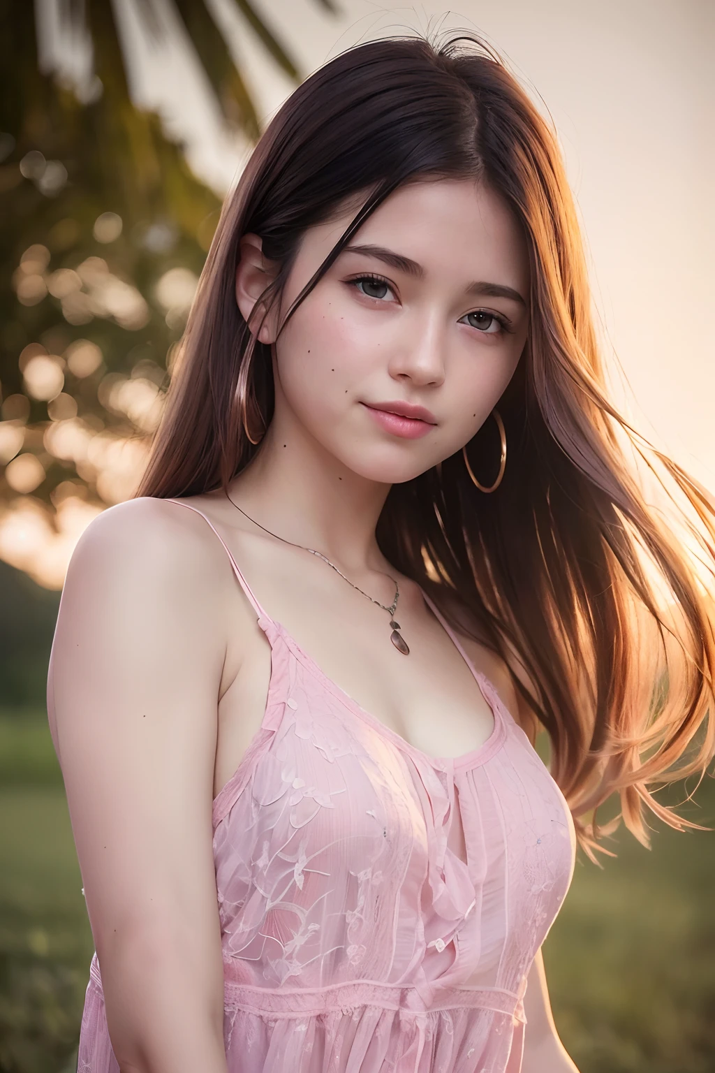 (8K, RAW Photos, highest quality, masterpiece:1.2), (Realistic, Photorealistic:1.37), Ultra-detailed, 超 high resolution, (Movie heroine), (((Cute girl&#39;s room, Sit with your legs apart on the bed))), ( beautiful girl, Baby Face:1ort pigtails)), (Beautiful posture like a model), (Slender body line), (Small and slender figure), (Narrow waist), (Small breasts, Cleavage), ( Amazingly beautiful small face:1.2, Idol Face), (((Silk tank top and mini skirt, Unique costume design))), (Dynamic Angle), Dynamic Lighting, (Detailed eyes and face:1.2), (Perfect Anatomy:1.4), (Gaze at the viewer:1.3)