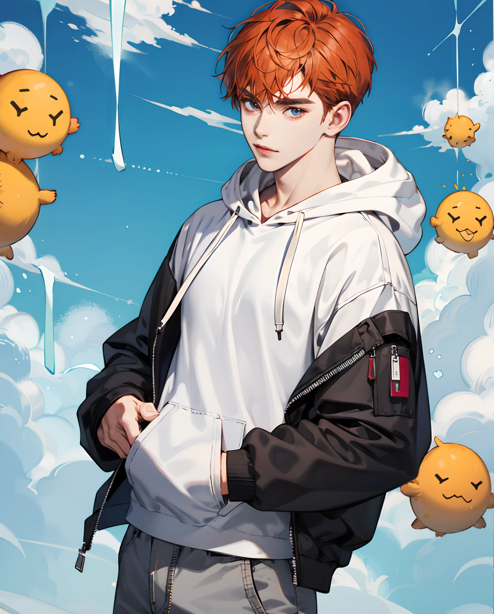 Ginger haired hoodie boy