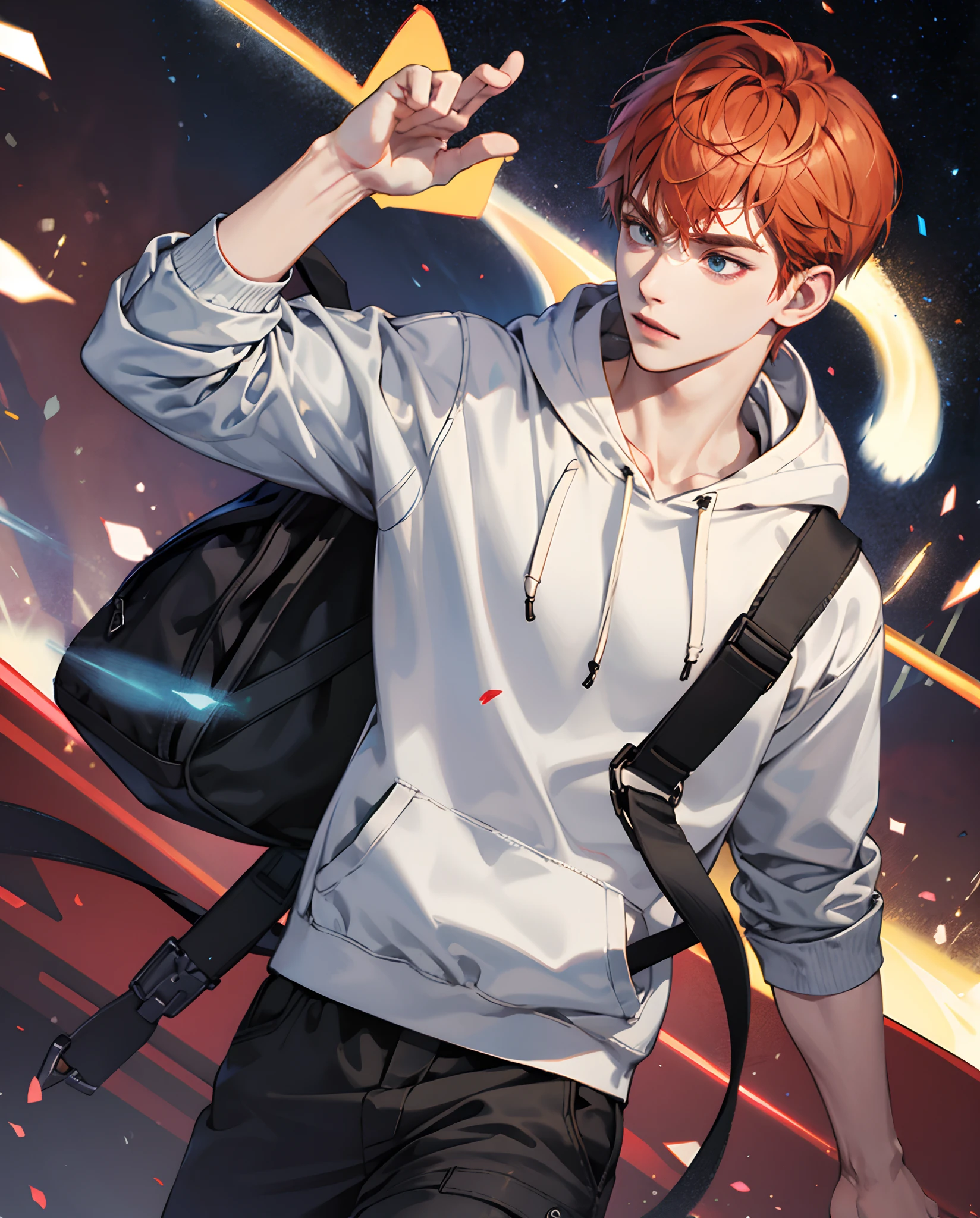 Ginger haired hoodie boy