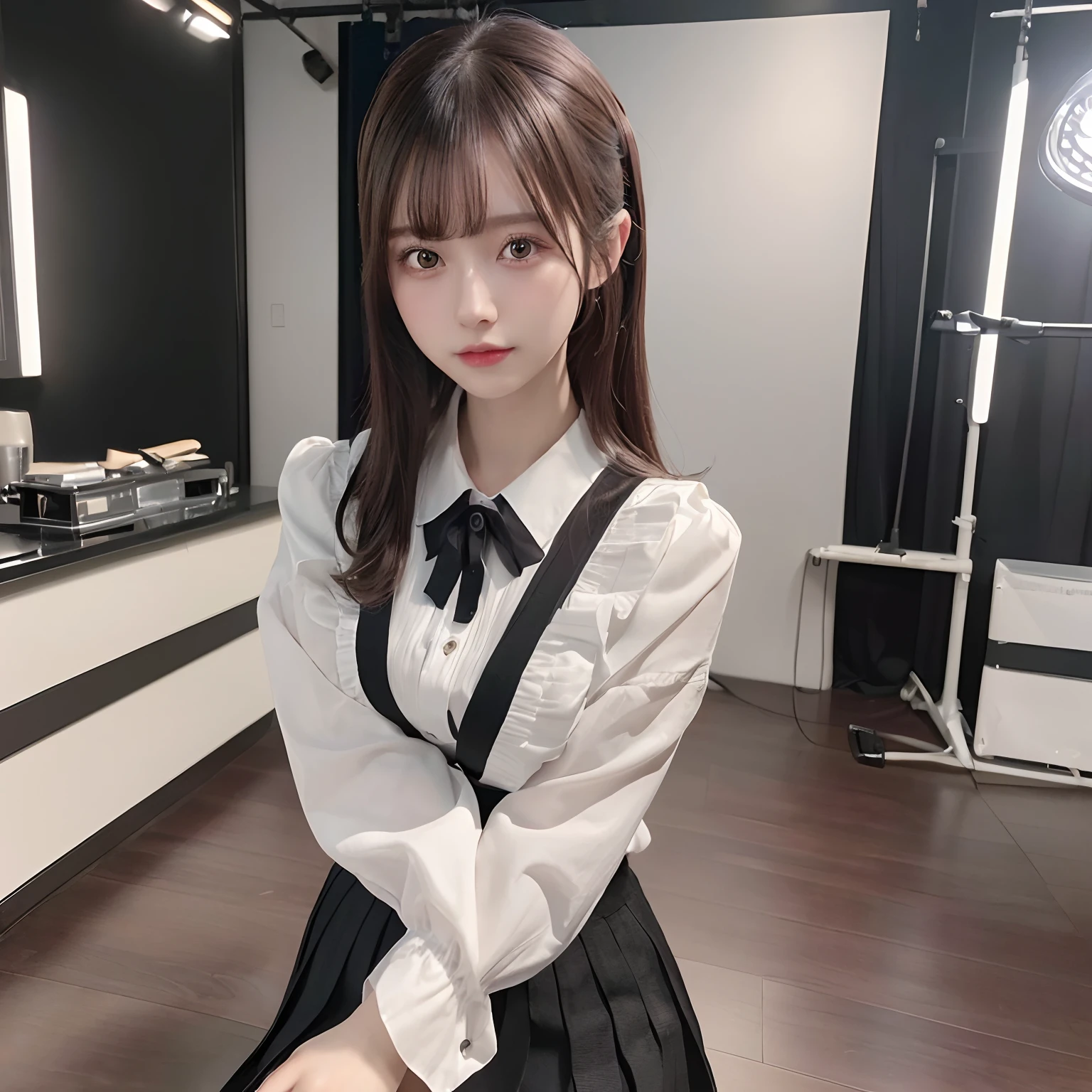(best quality,4k,8k,highres,masterpiece:1.2),ultra-detailed,(realistic,photorealistic,photo-realistic:1.37),cute style,pleated skirt,shop,3D artwork,world,blender,OC renderer,dribble high detail 8K,studio lighting - V 6