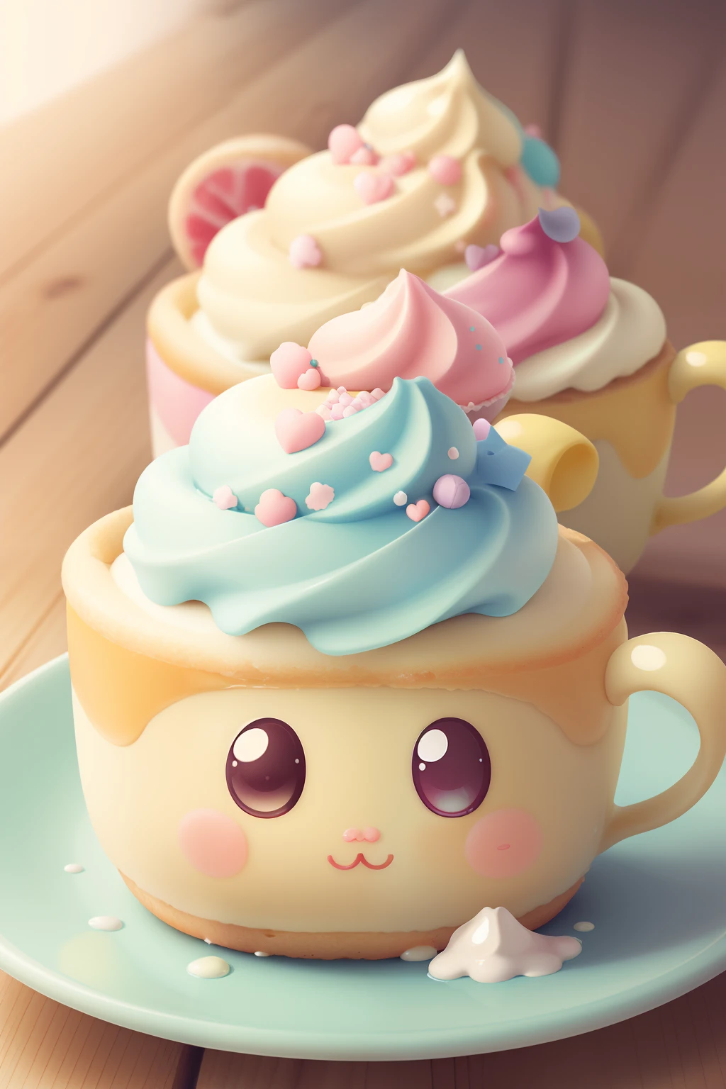 sweet treat , delicious, SemlaStyle,
kawaiitech, pastel colors, kawaii, cute colors, hamster dessert